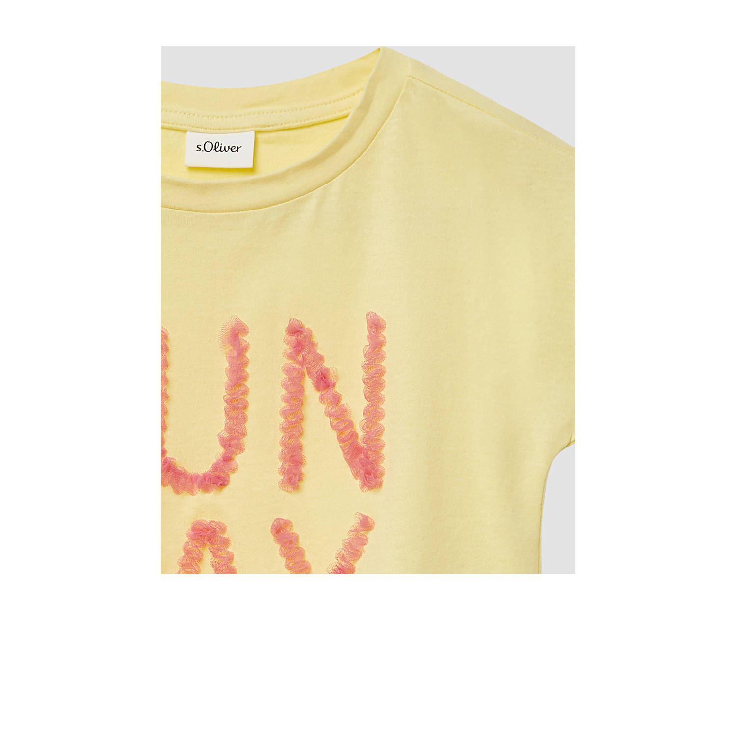s.Oliver T-shirt lichtgeel