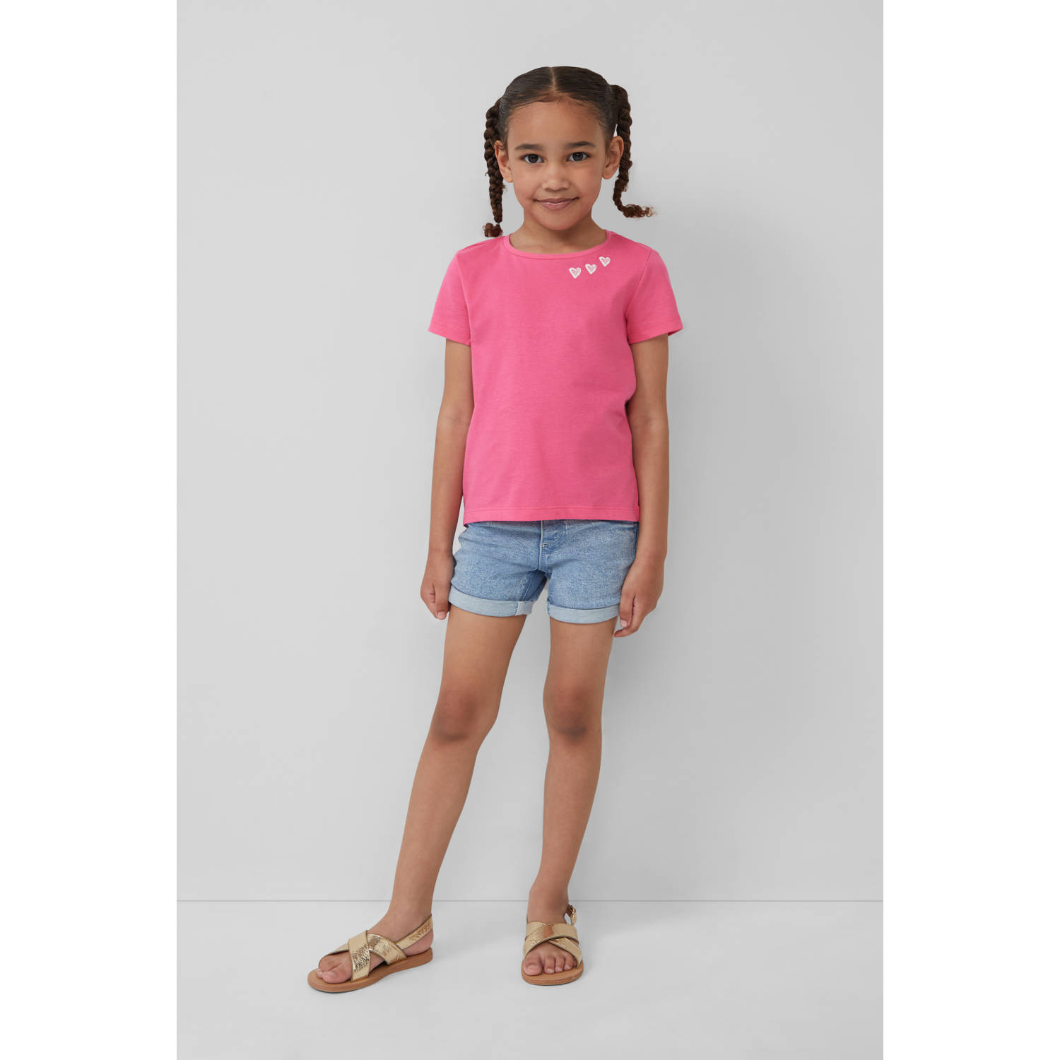 S.Oliver RED LABEL Loose fit T-shirt met print aan de voorkant