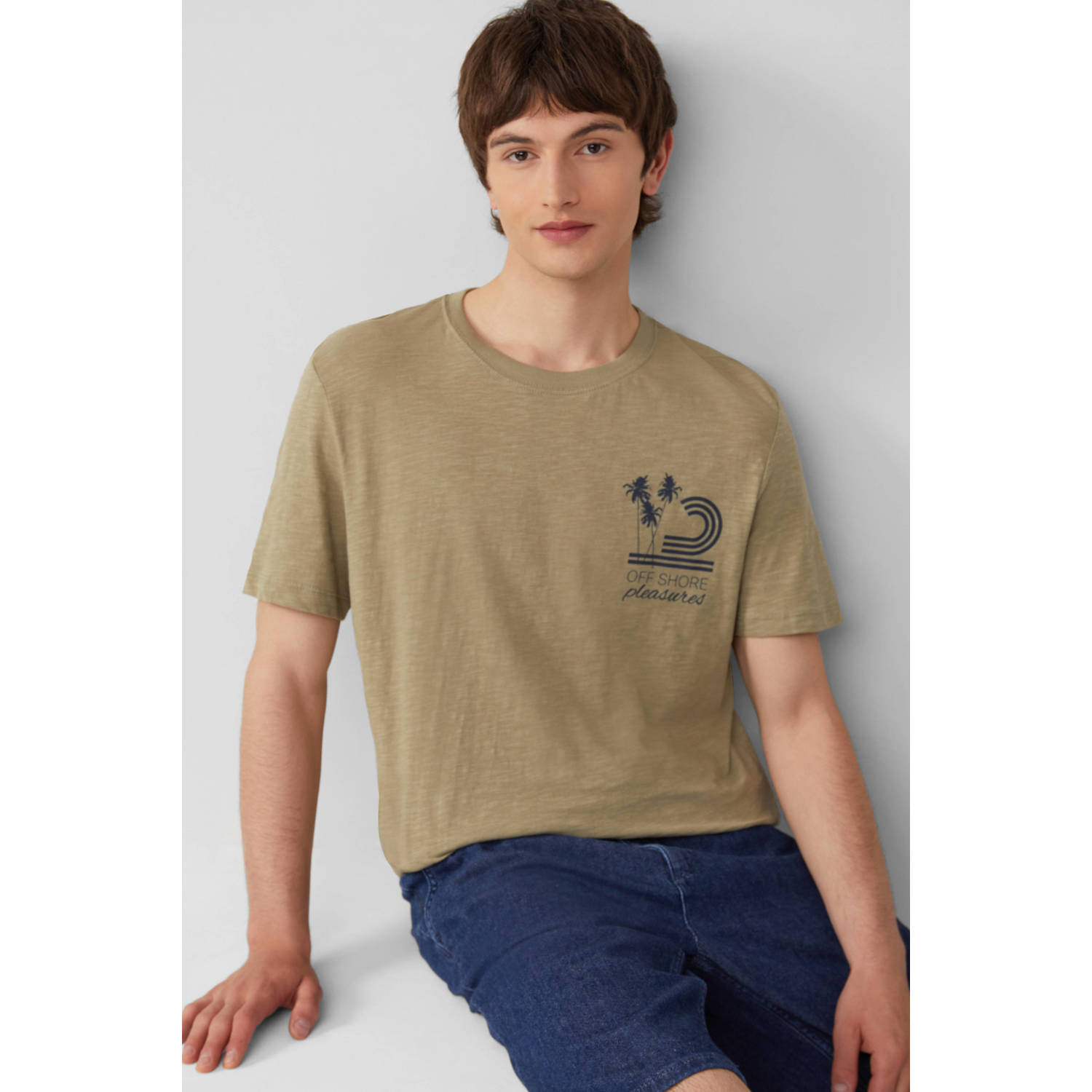 s.Oliver T-shirt olijfgroen