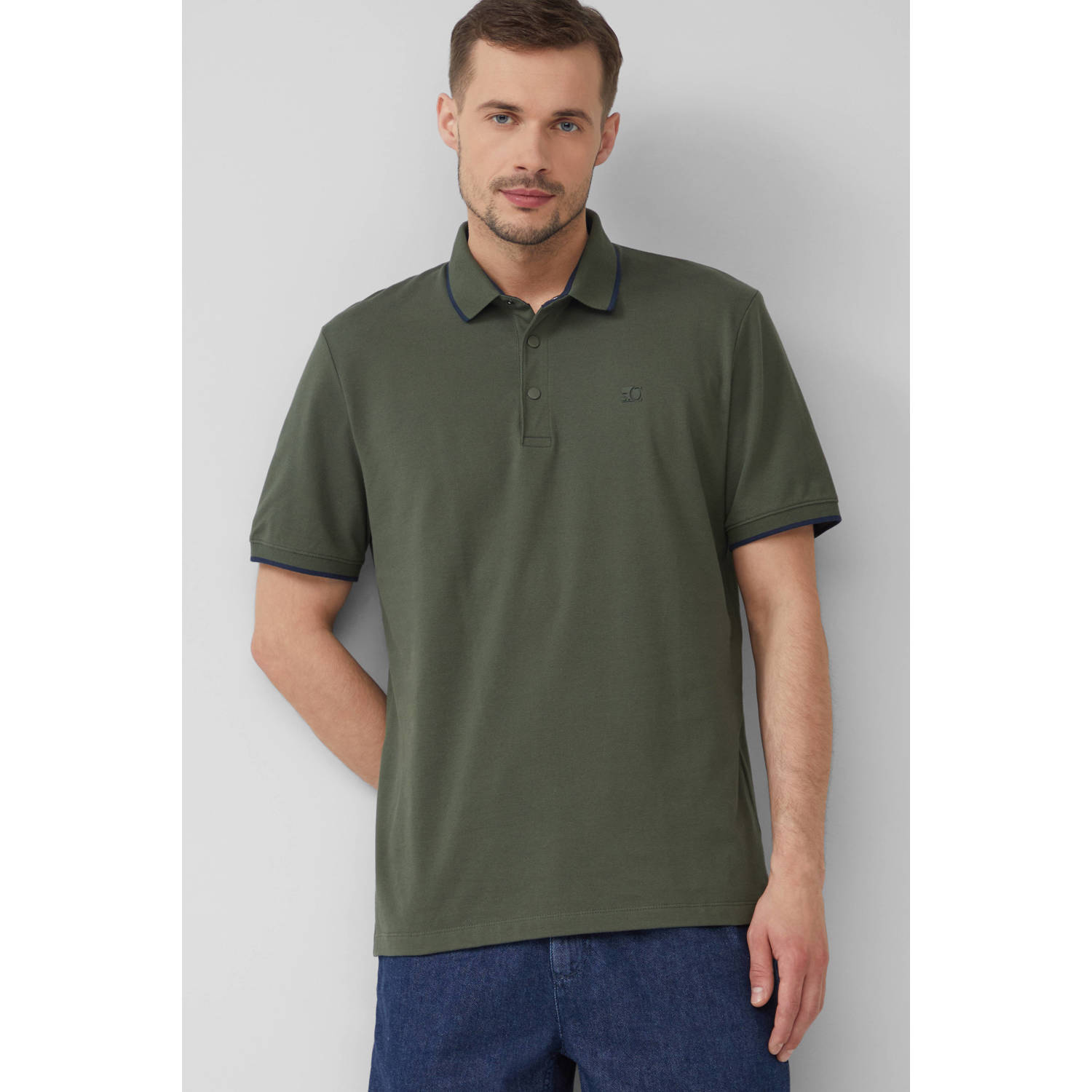 S.Oliver RED LABEL Regular fit poloshirt van katoenmix