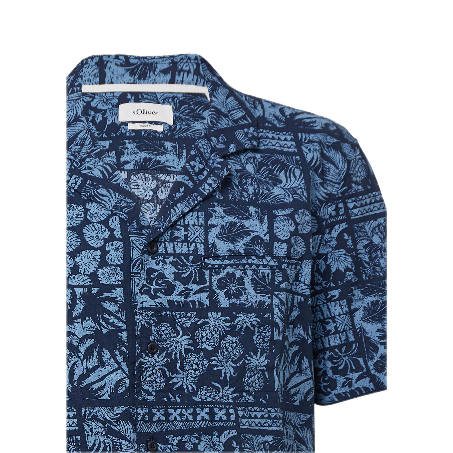 s.Oliver casual overhemd donkerblauw