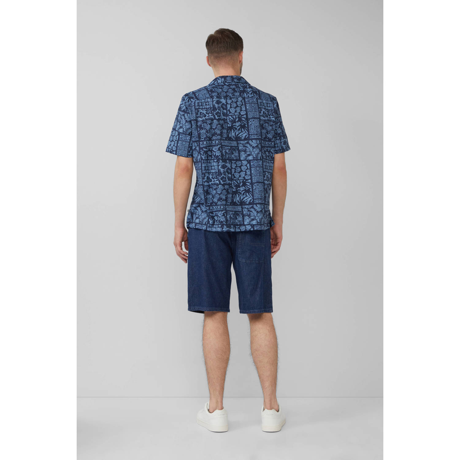 s.Oliver casual overhemd donkerblauw