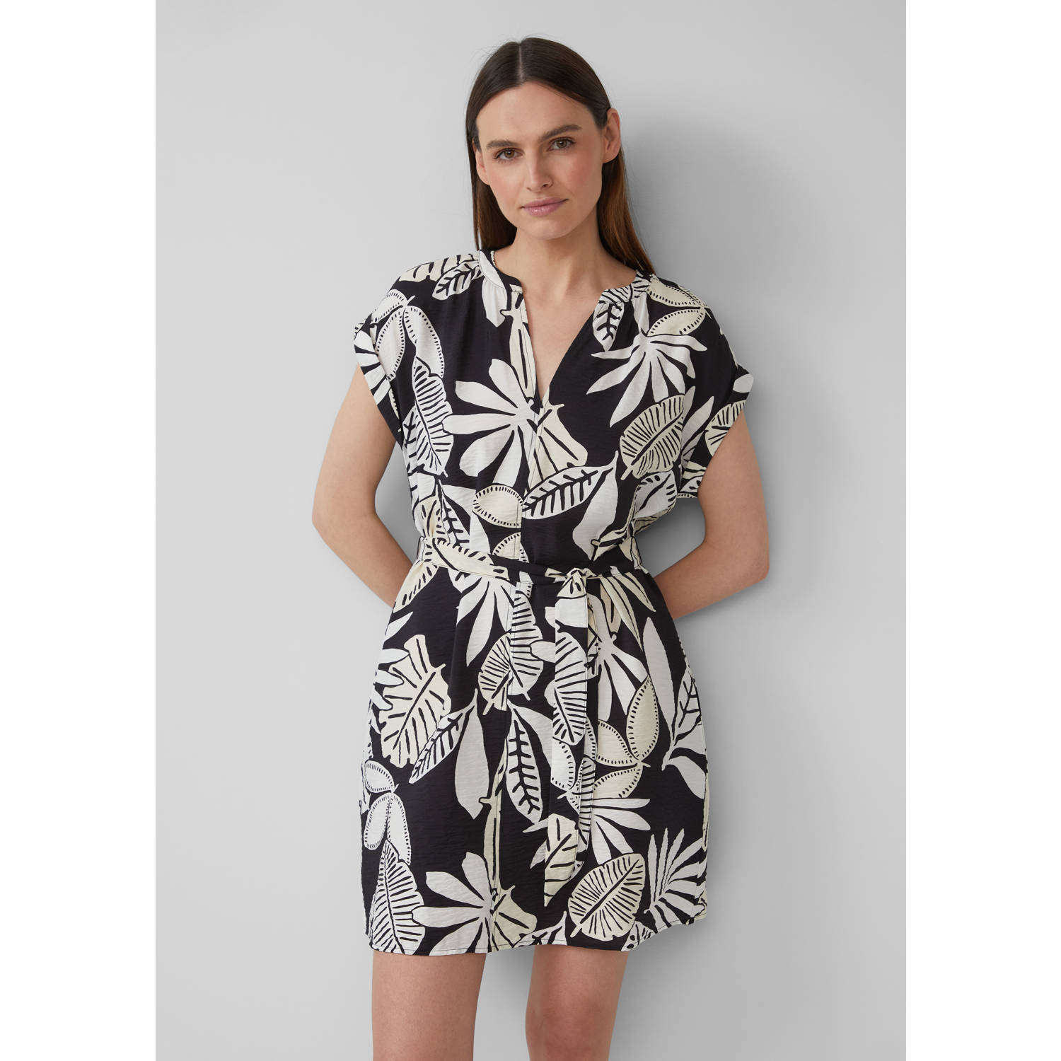 S.Oliver RED LABEL Relaxed fit mini-jurk van viscosemix
