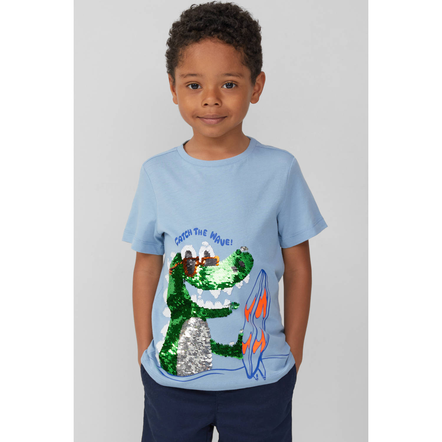 S.Oliver T-shirt lichtblauw