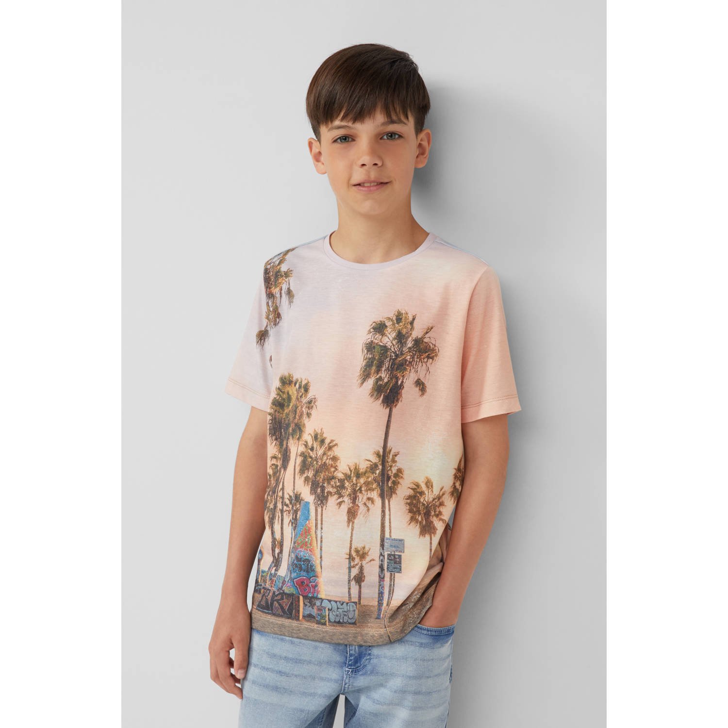 S.Oliver RED LABEL Regular fit T-shirt met katoen