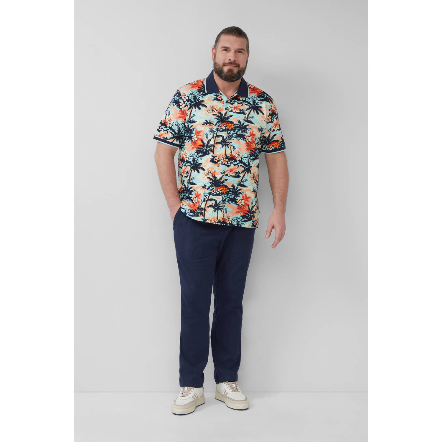 s.Oliver Big Size regular polo multi