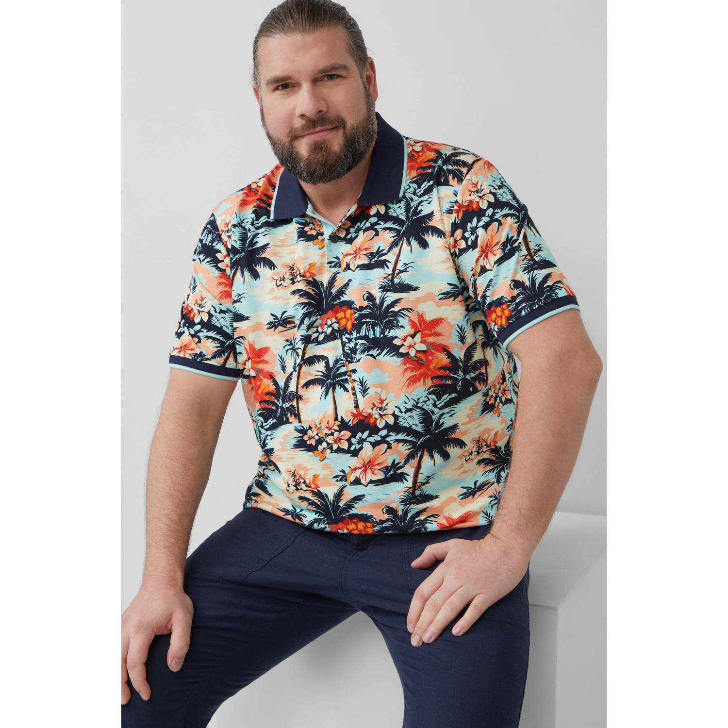 S.Oliver Big Size regular polo multi