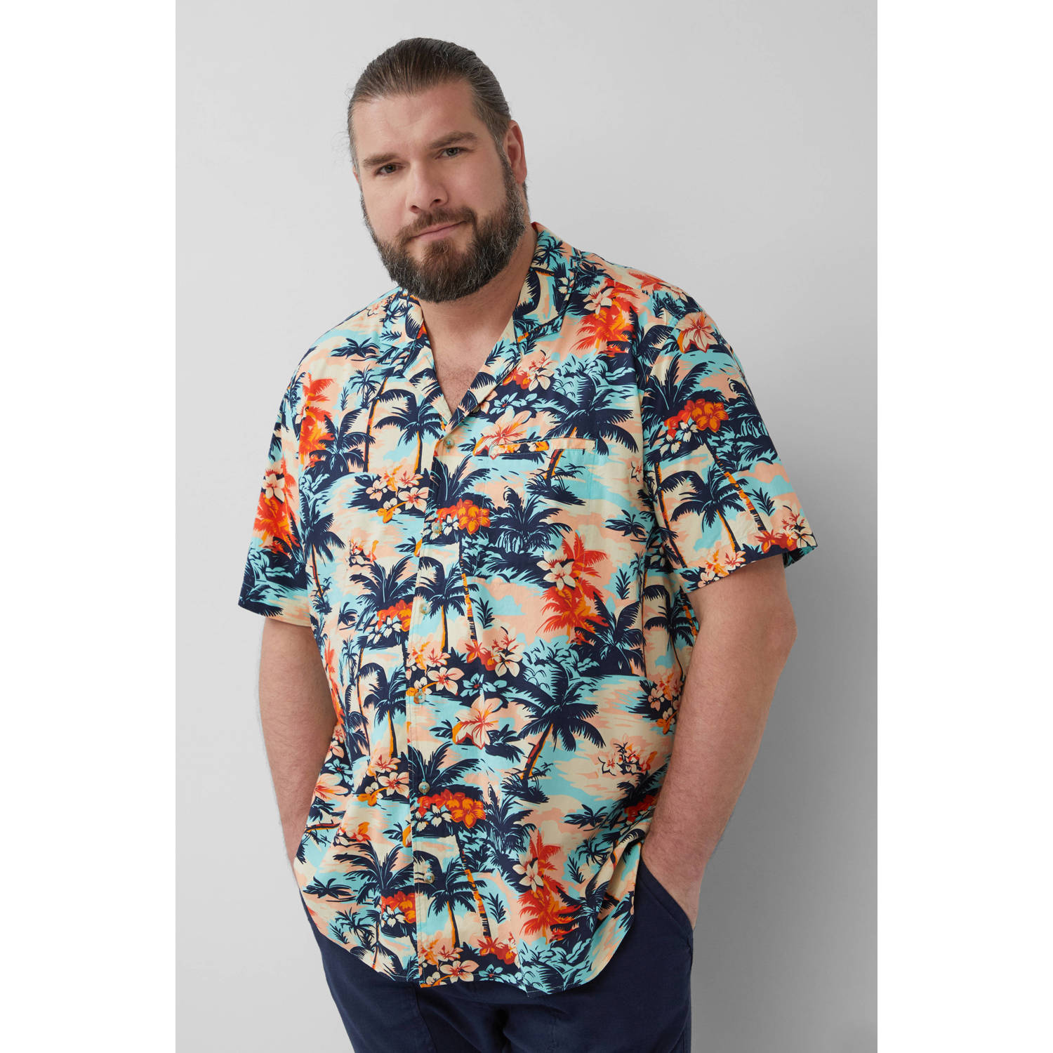 S.Oliver Big Size casual overhemd multi