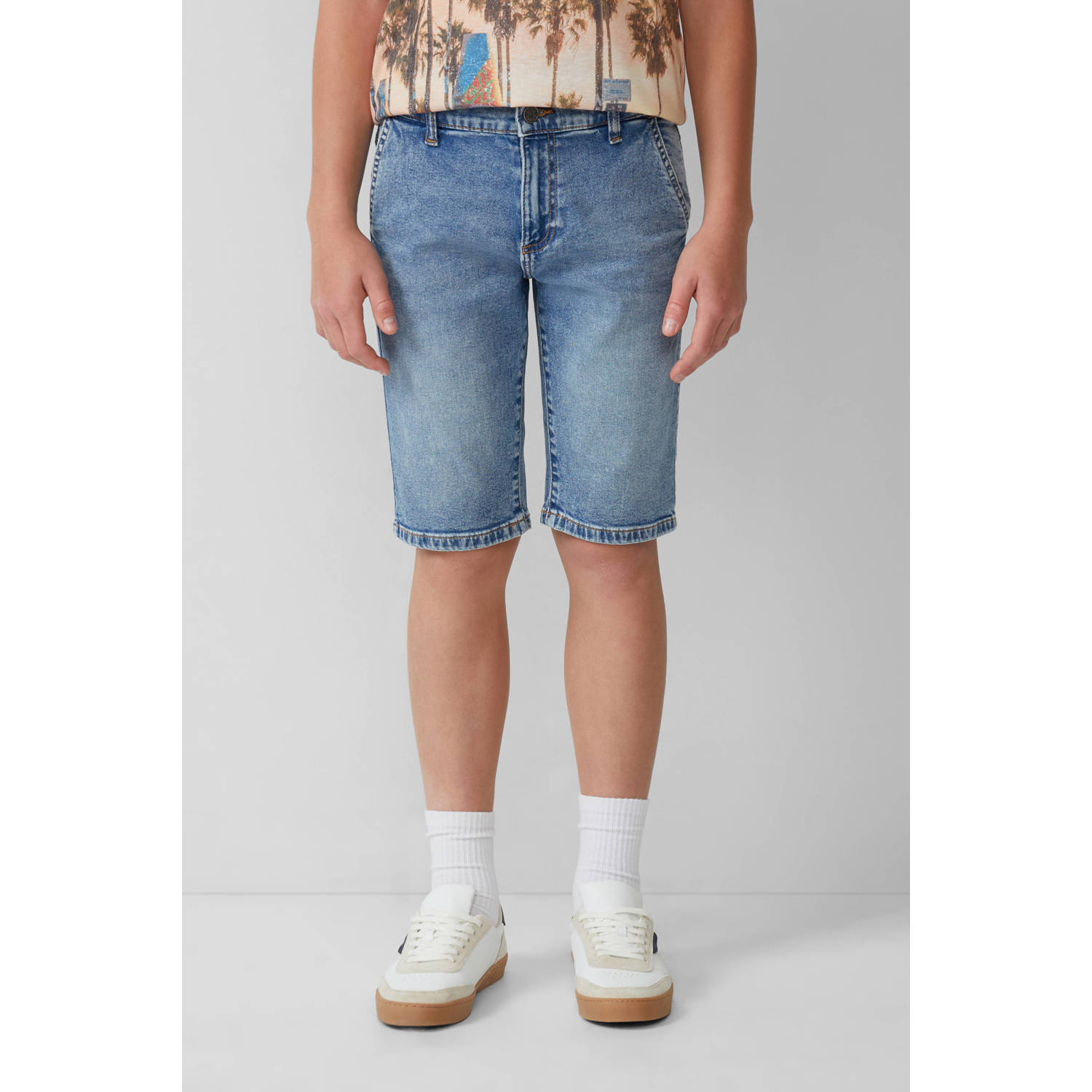 S.Oliver RED LABEL Regular fit korte jeans van katoenmix model 'PETE'