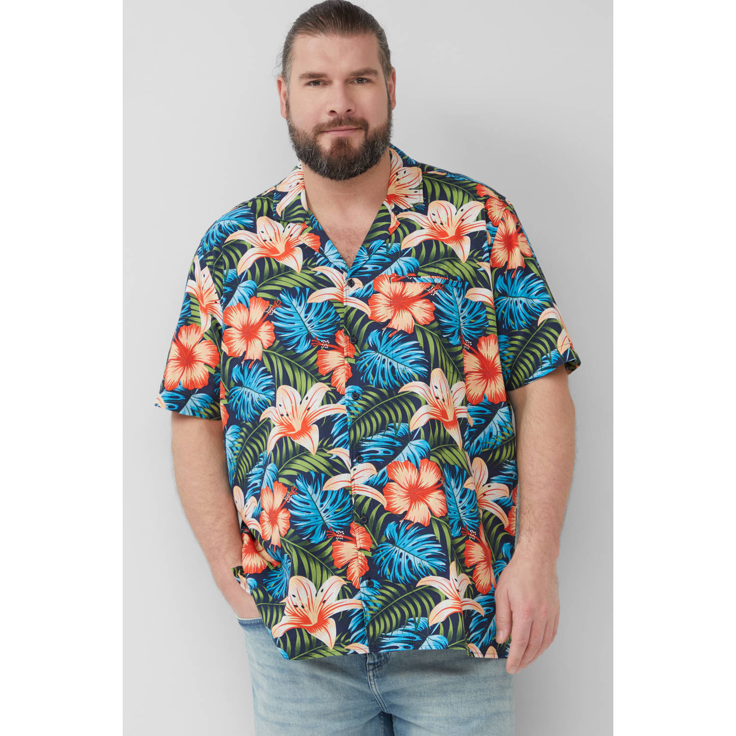 S.Oliver Big Size casual overhemd multi