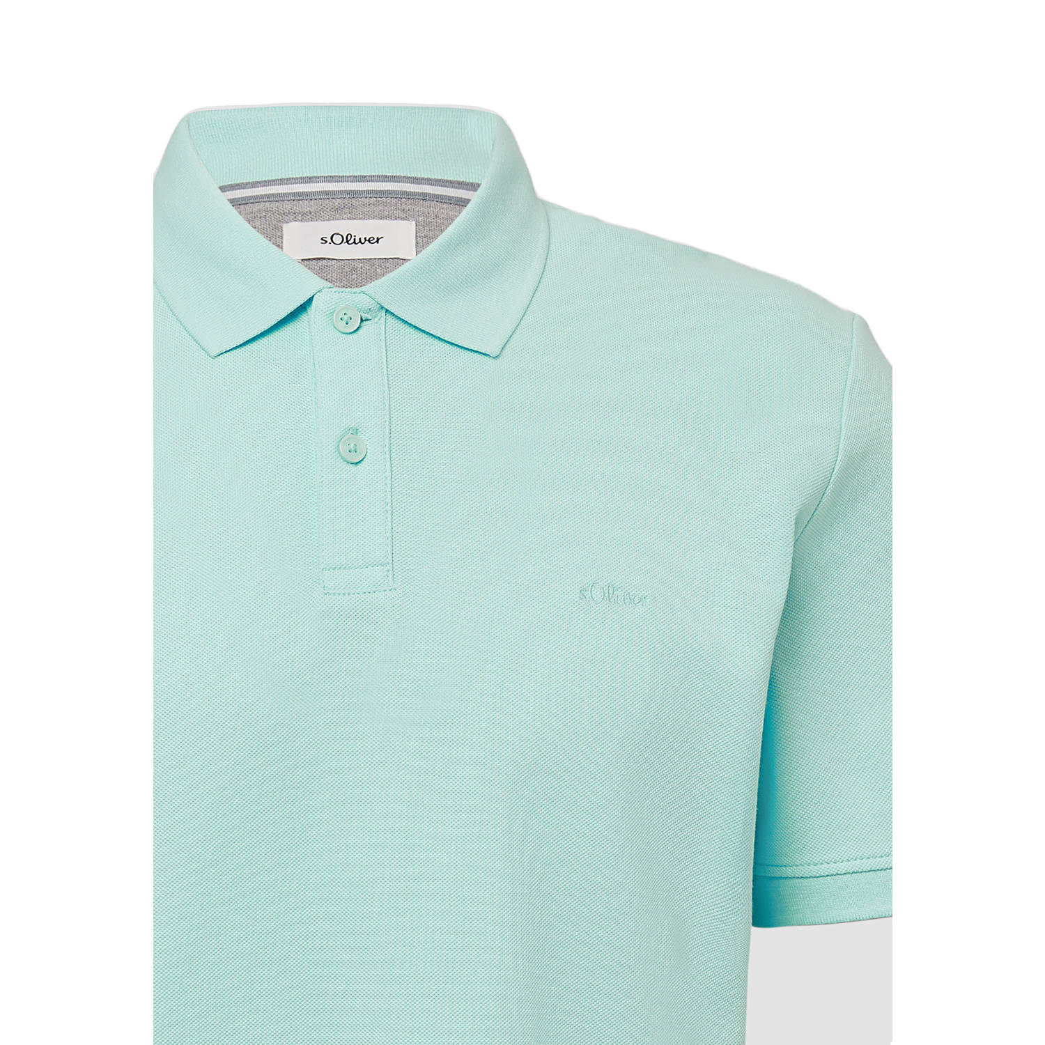 s.Oliver Big Size regular polo turquoise