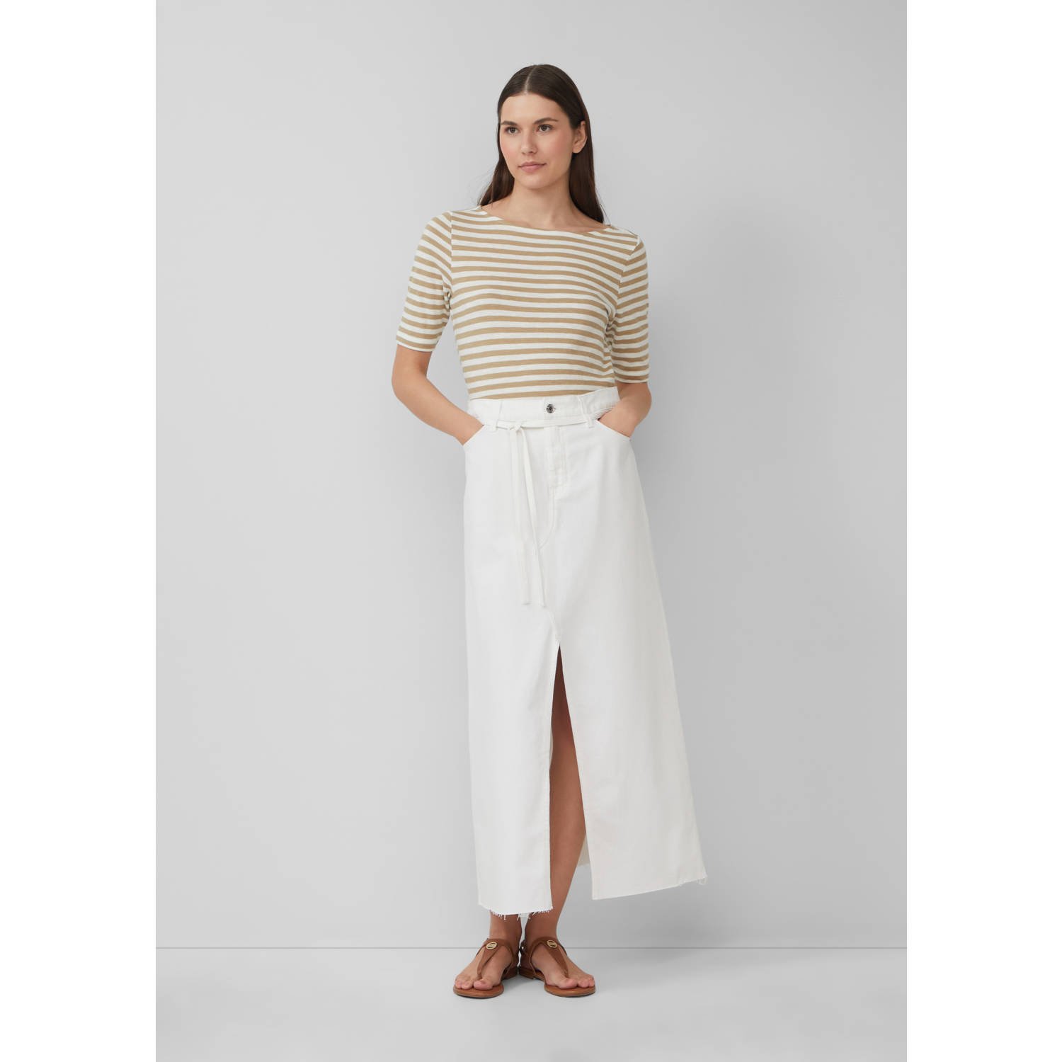 S.Oliver denim spijkerrok wit