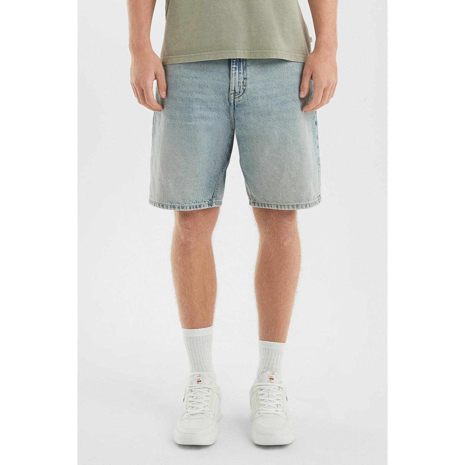 Q S by s.Oliver denim loose short lichtblauw
