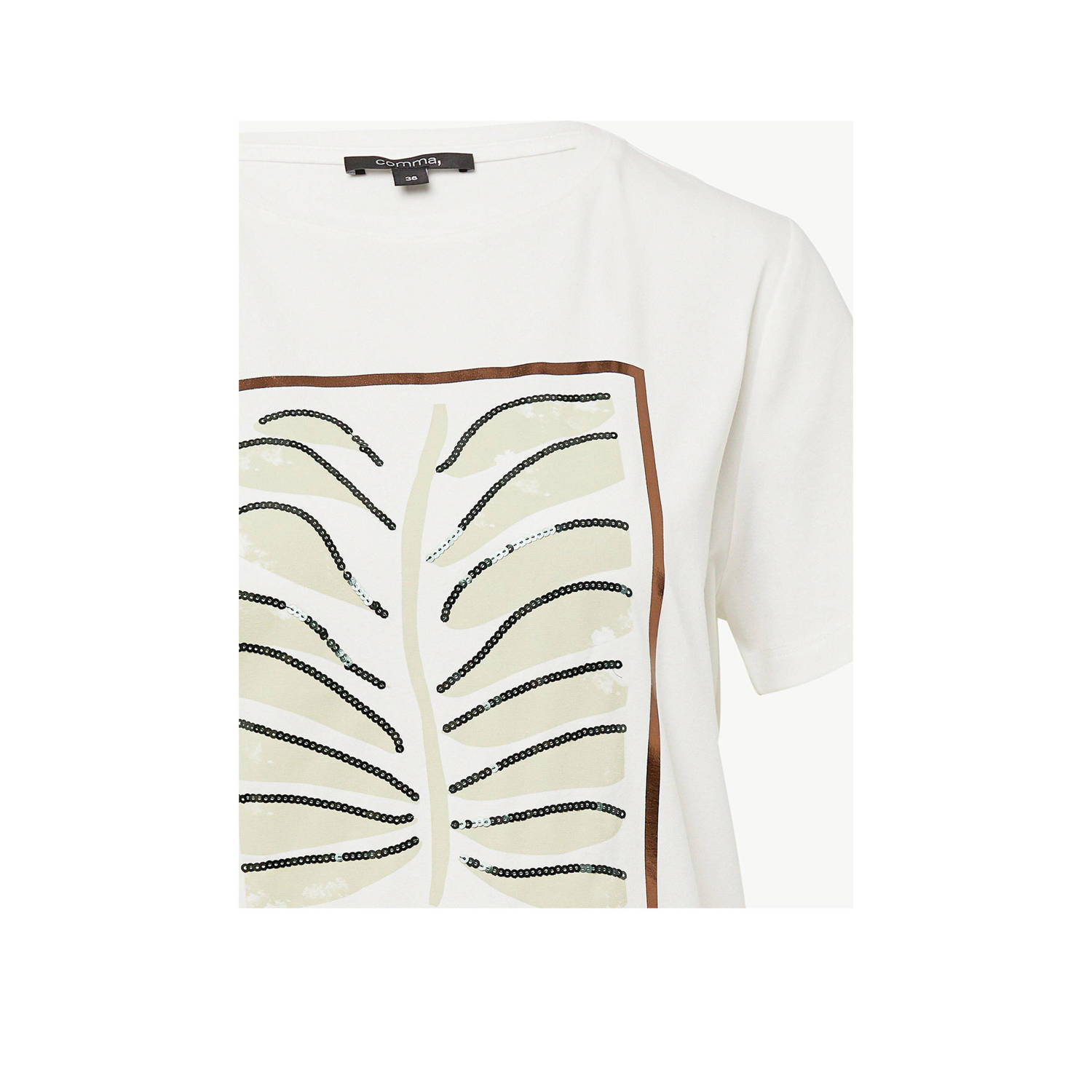 comma T-shirt wit