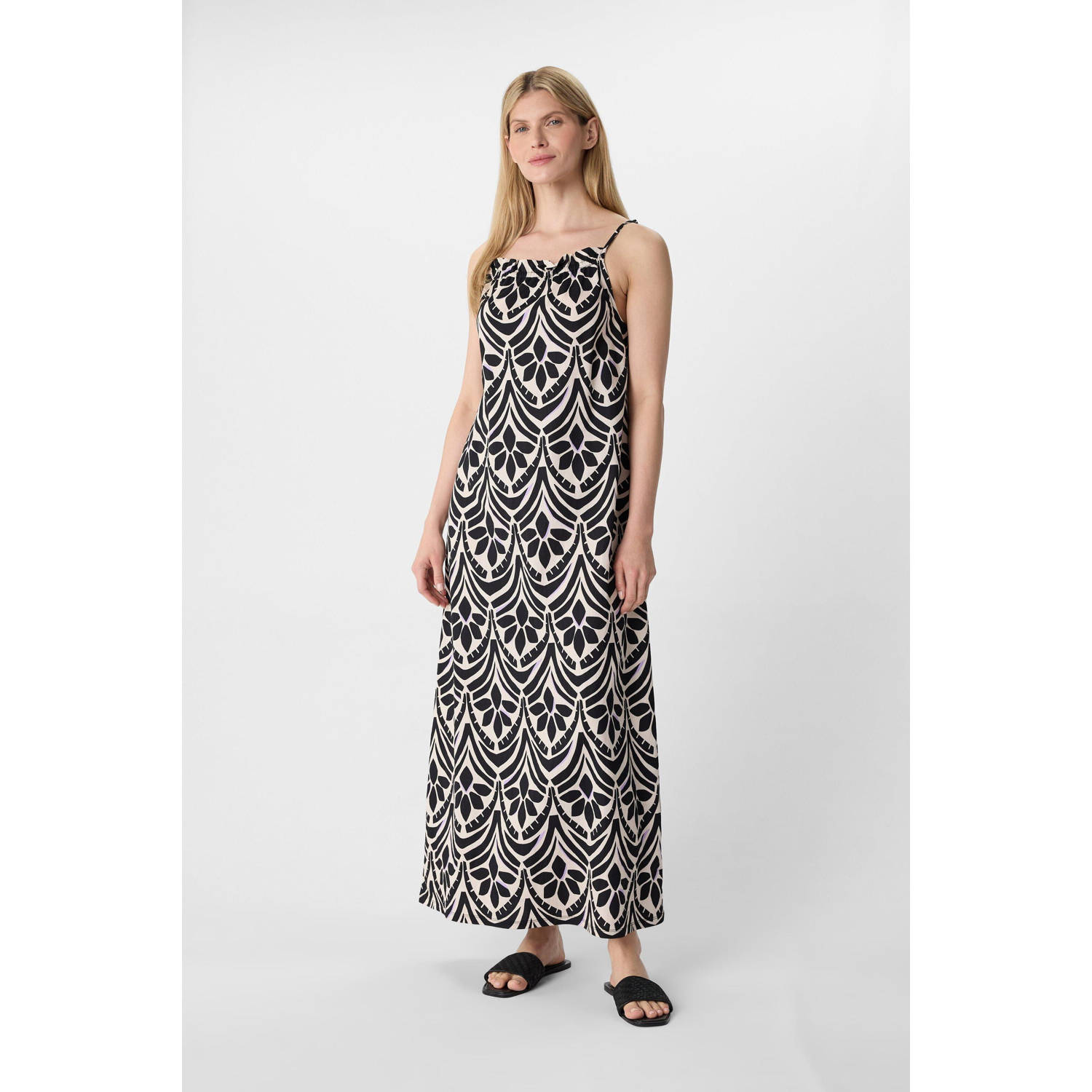 Comma casual identity zomerjurk zwart