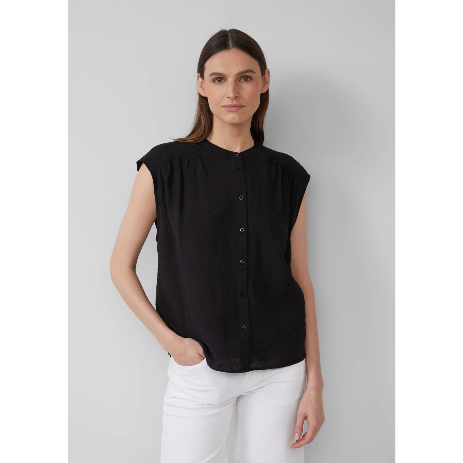 S.Oliver RED LABEL Loose fit blousetop van viscosemix