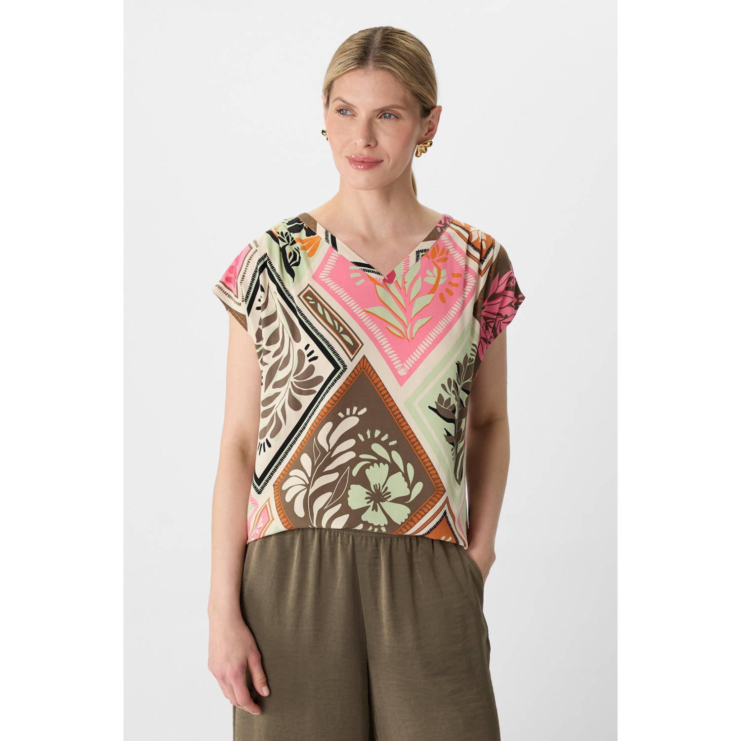 Comma Shirtblouse met print all-over