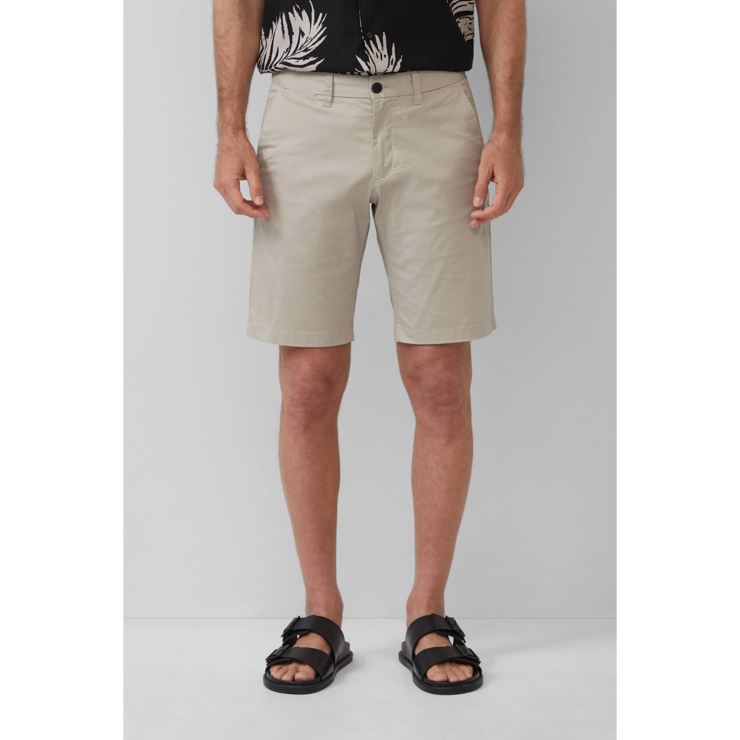 S.Oliver BLACK LABEL regular chino short ecru
