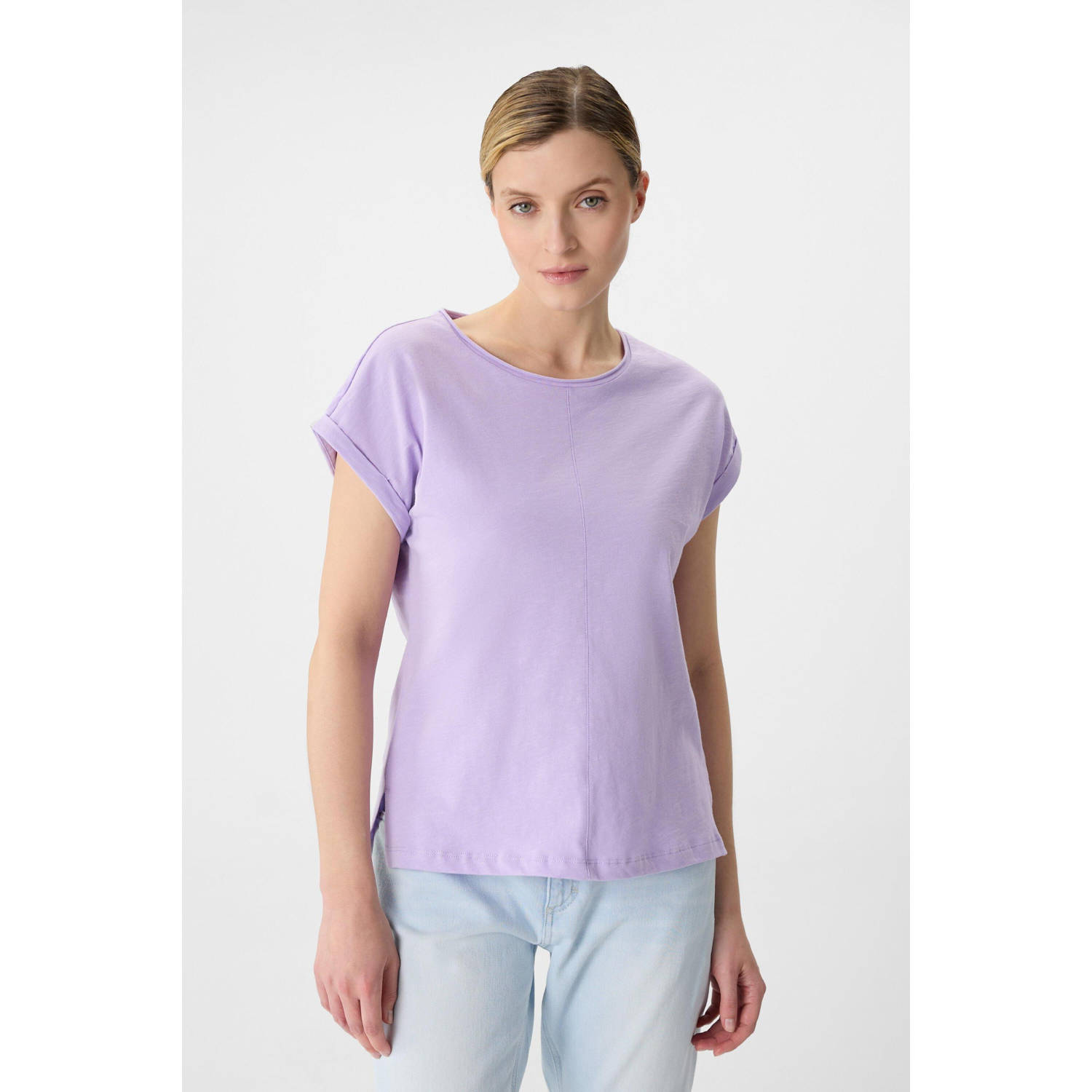 Comma casual identity T-shirt paars