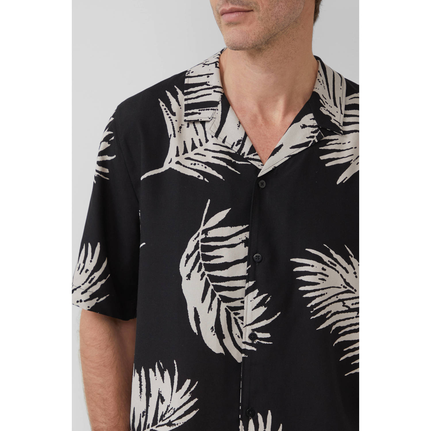 s.Oliver BLACK LABEL casual overhemd zwart