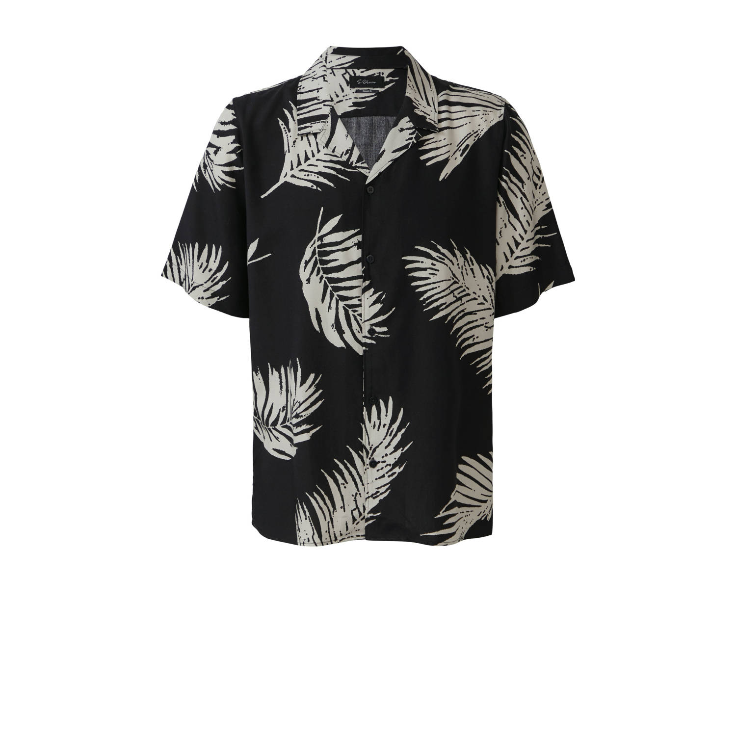 S.Oliver BLACK LABEL casual overhemd zwart