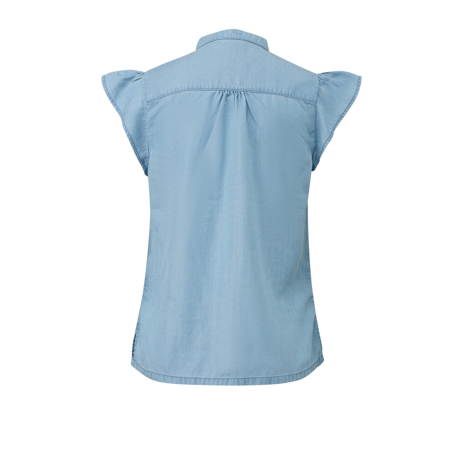 s.Oliver denim blouse light blue denim