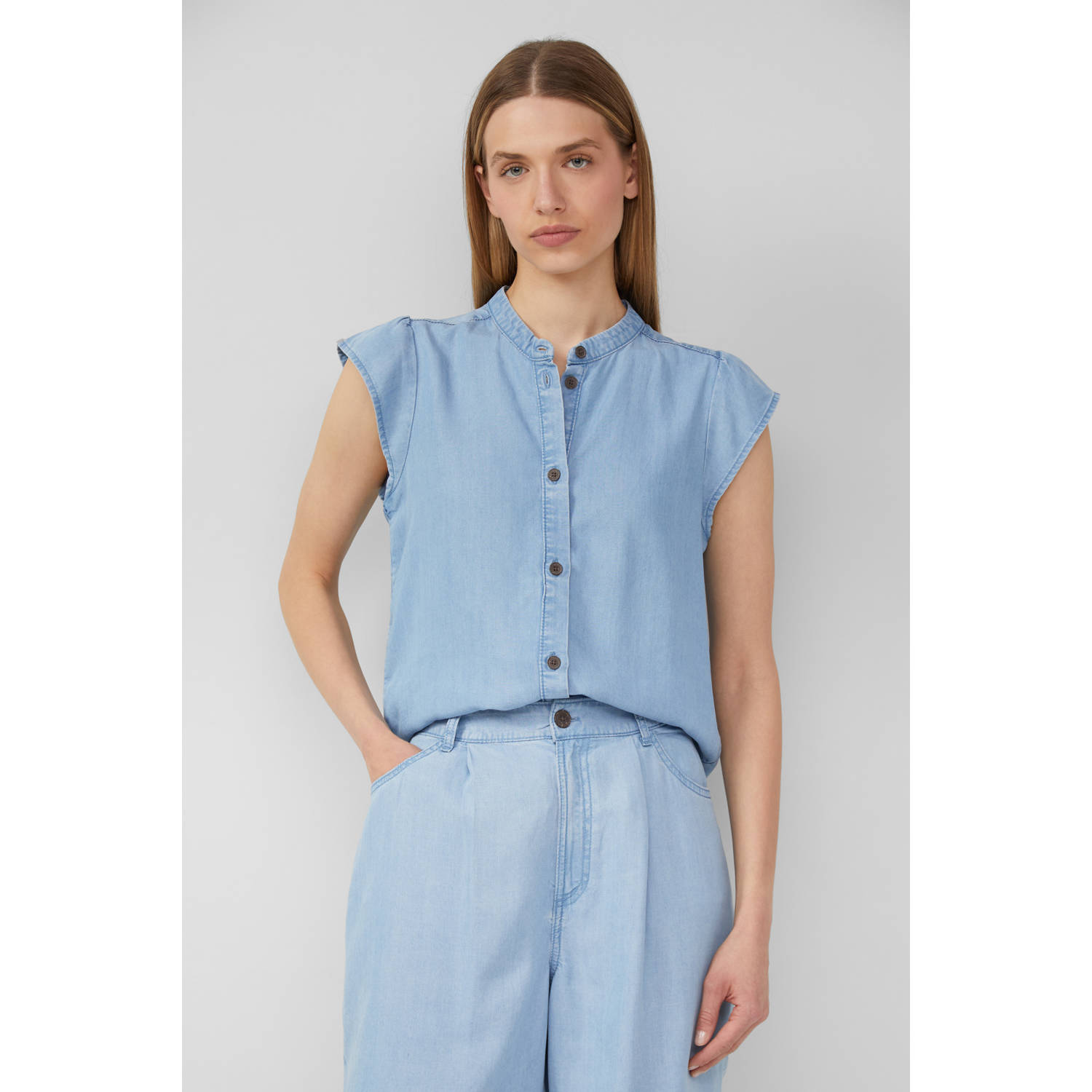 S.Oliver denim blouse light blue denim