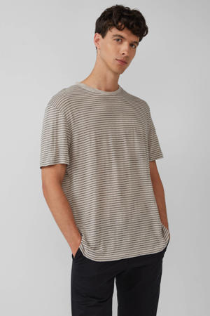 linnen T-shirt bruin