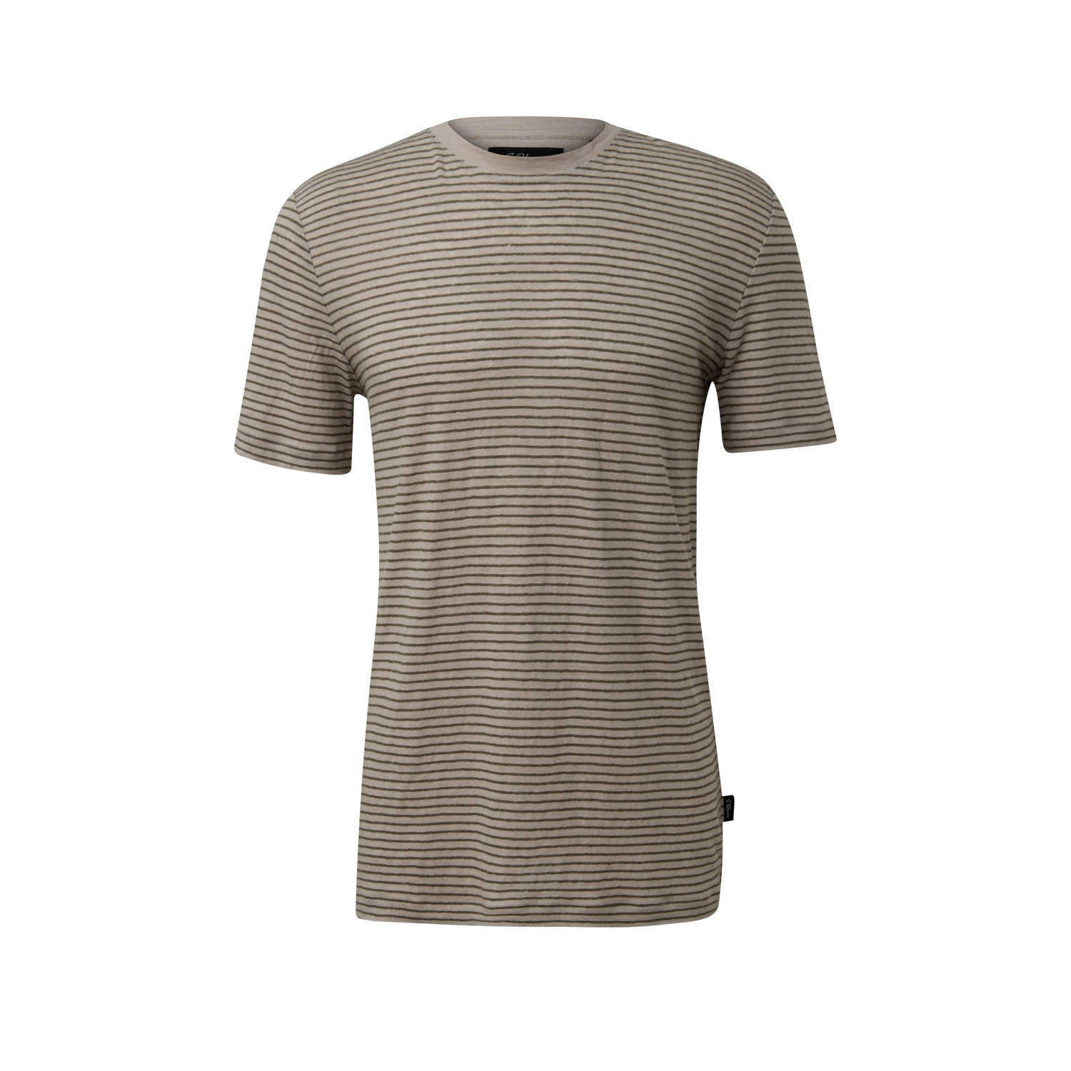S.Oliver BLACK LABEL linnen T-shirt bruin