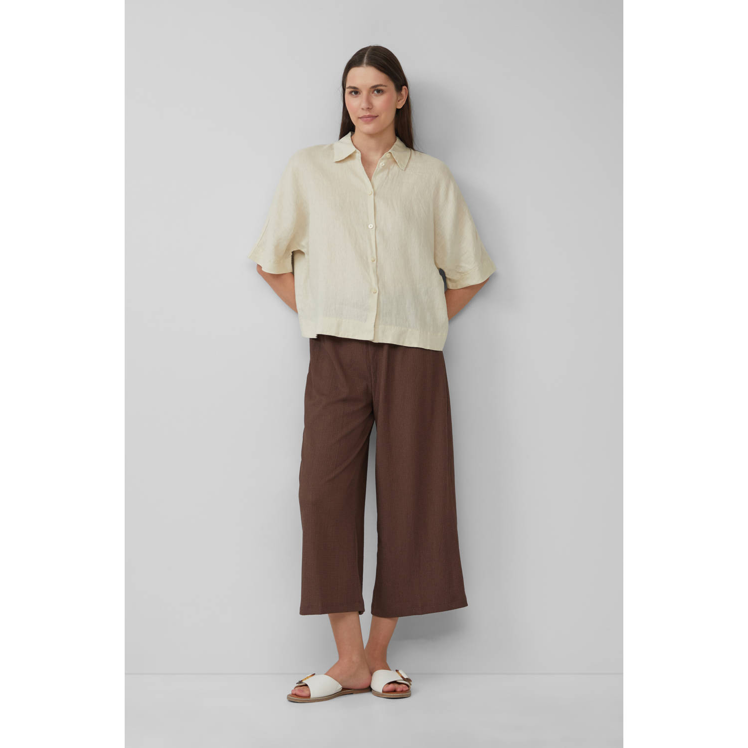 s.Oliver linnen blouse ecru