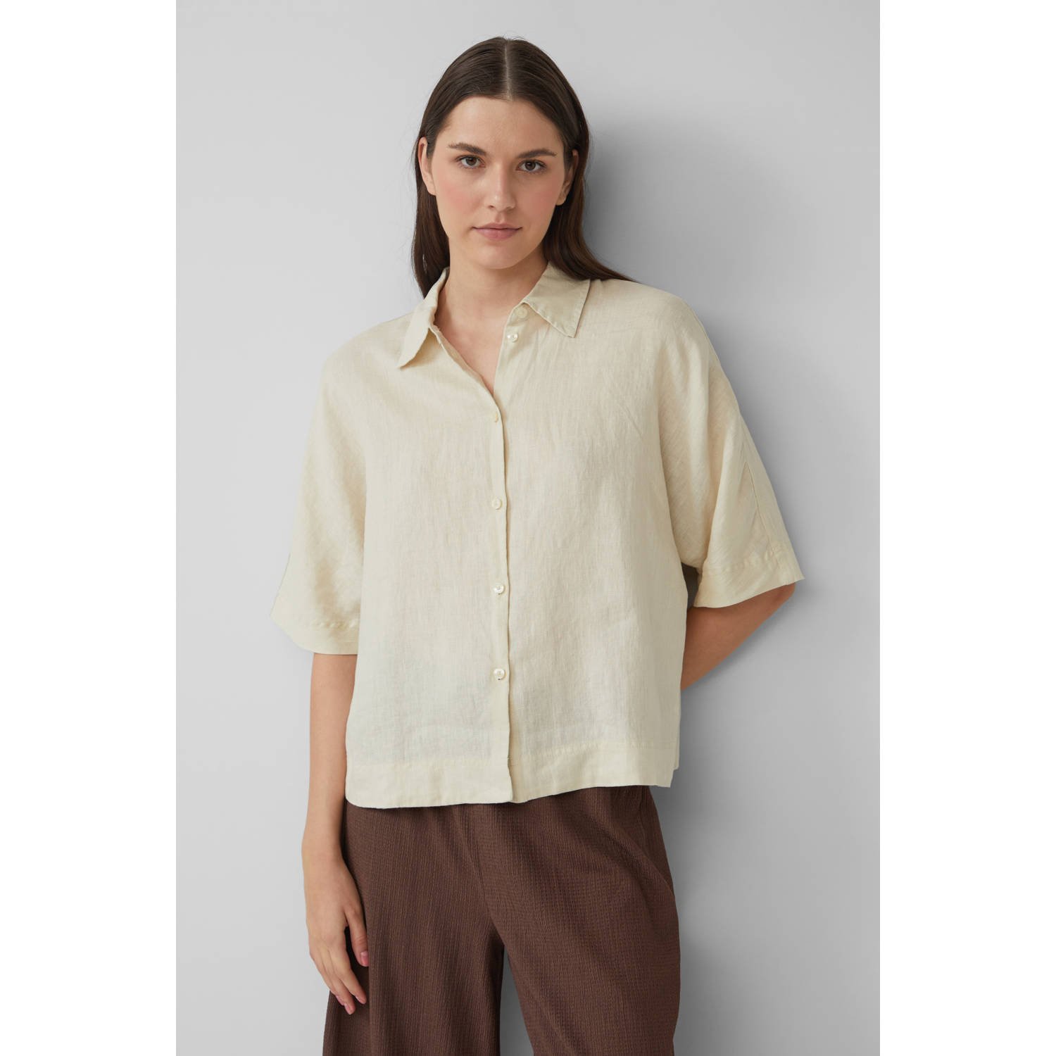 S.Oliver RED LABEL Regular fit blouse van puur linnen