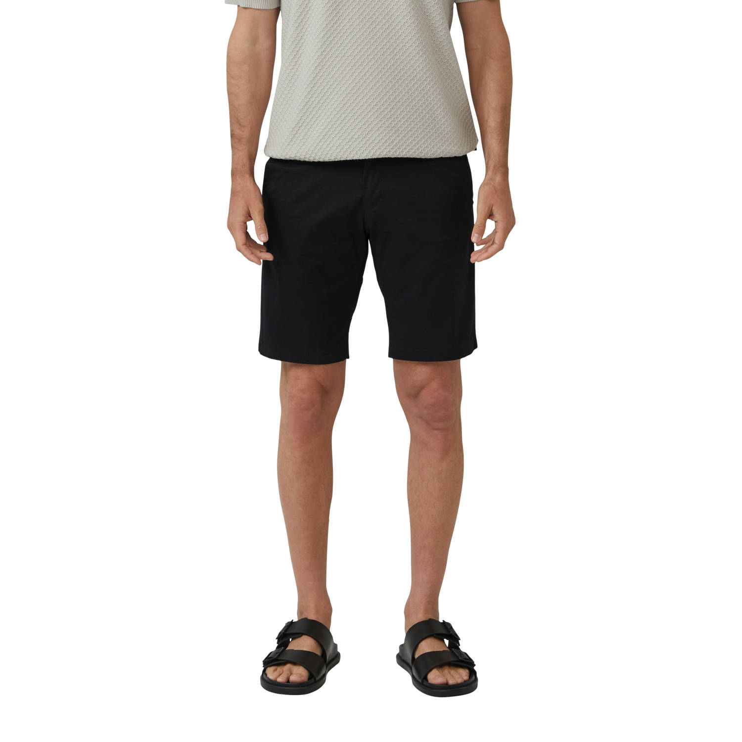 S.Oliver BLACK LABEL regular chino short zwart