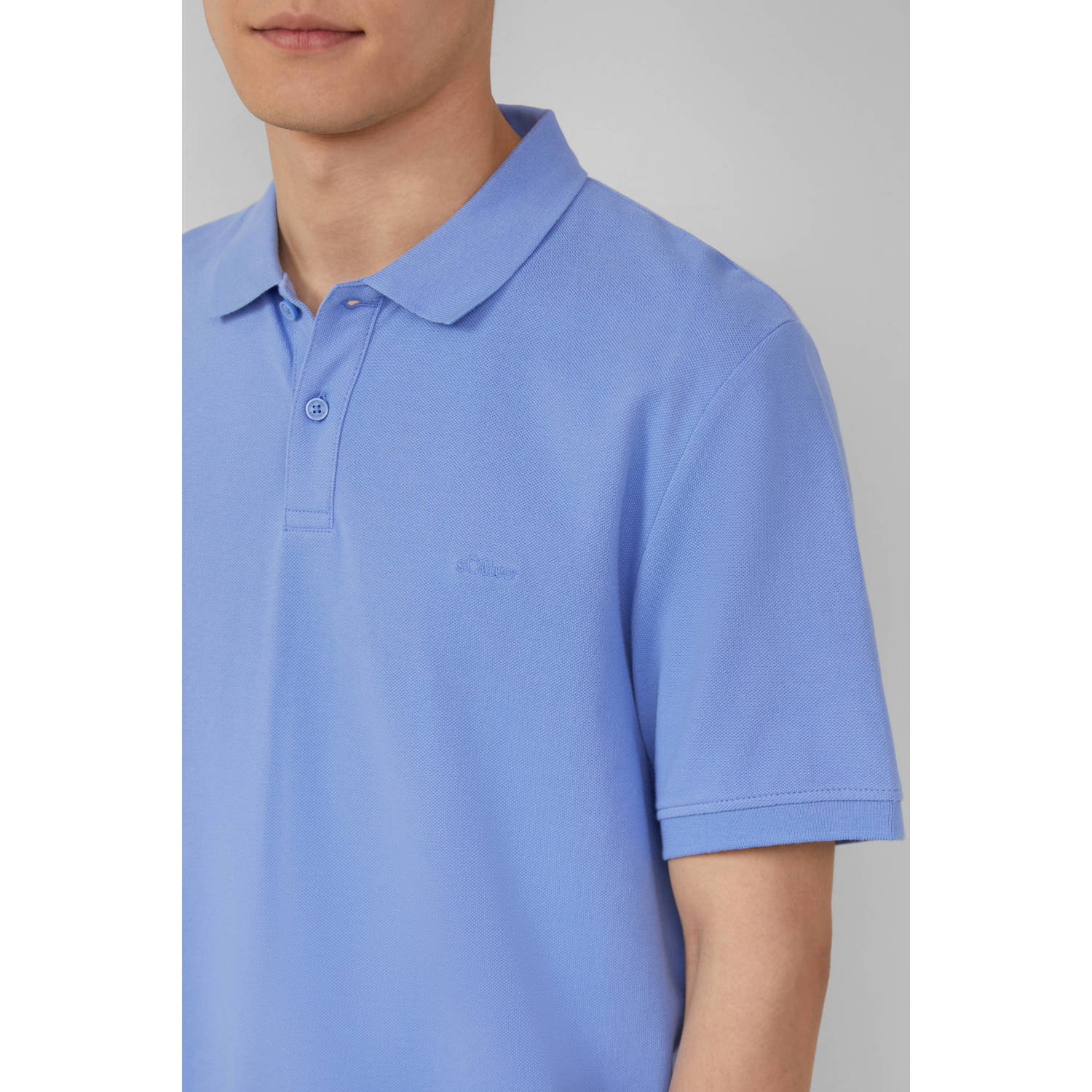 s.Oliver regular polo blauw