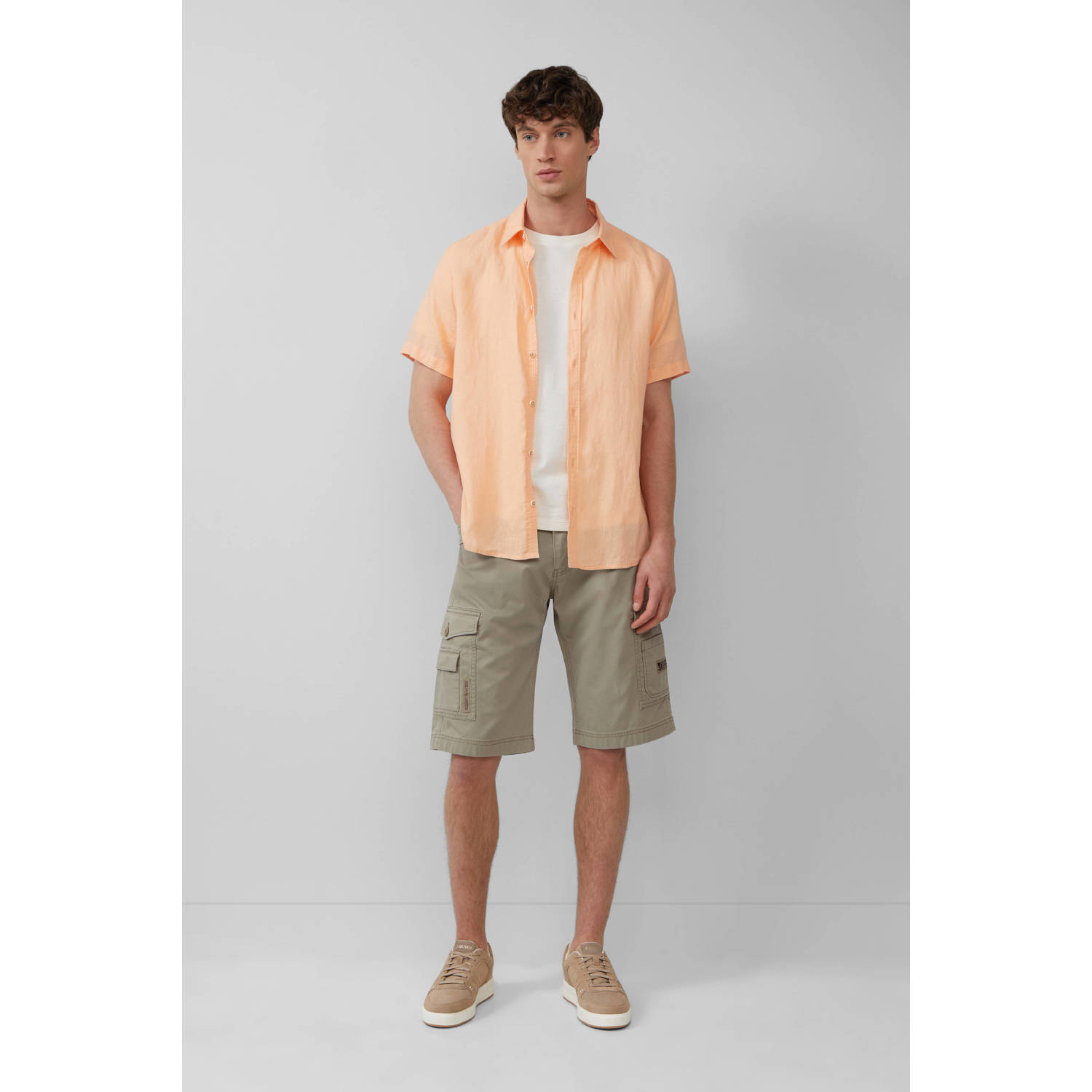 s.Oliver relaxed cargo short groen