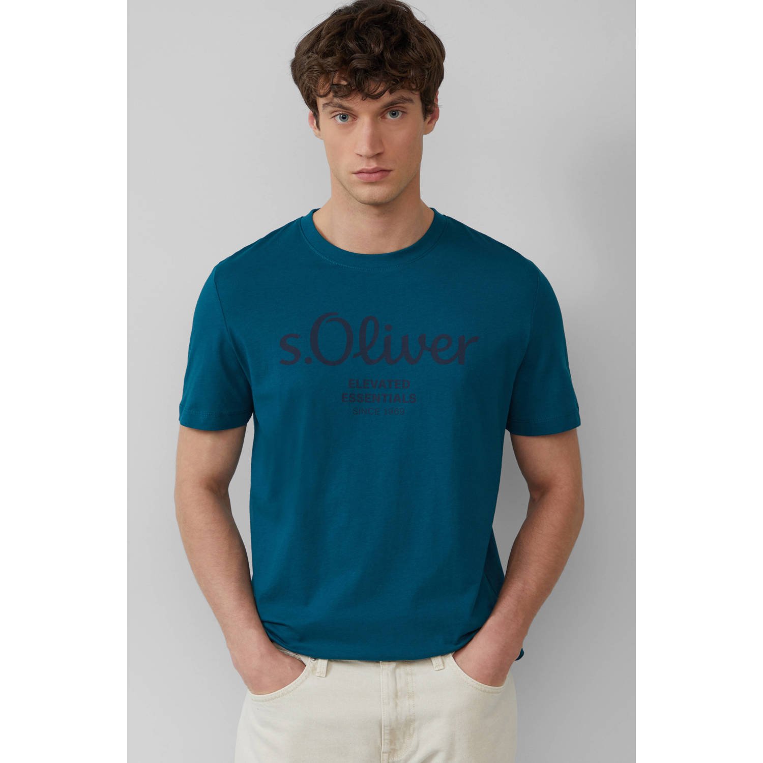 S.Oliver RED LABEL Regular fit T-shirt van puur katoen