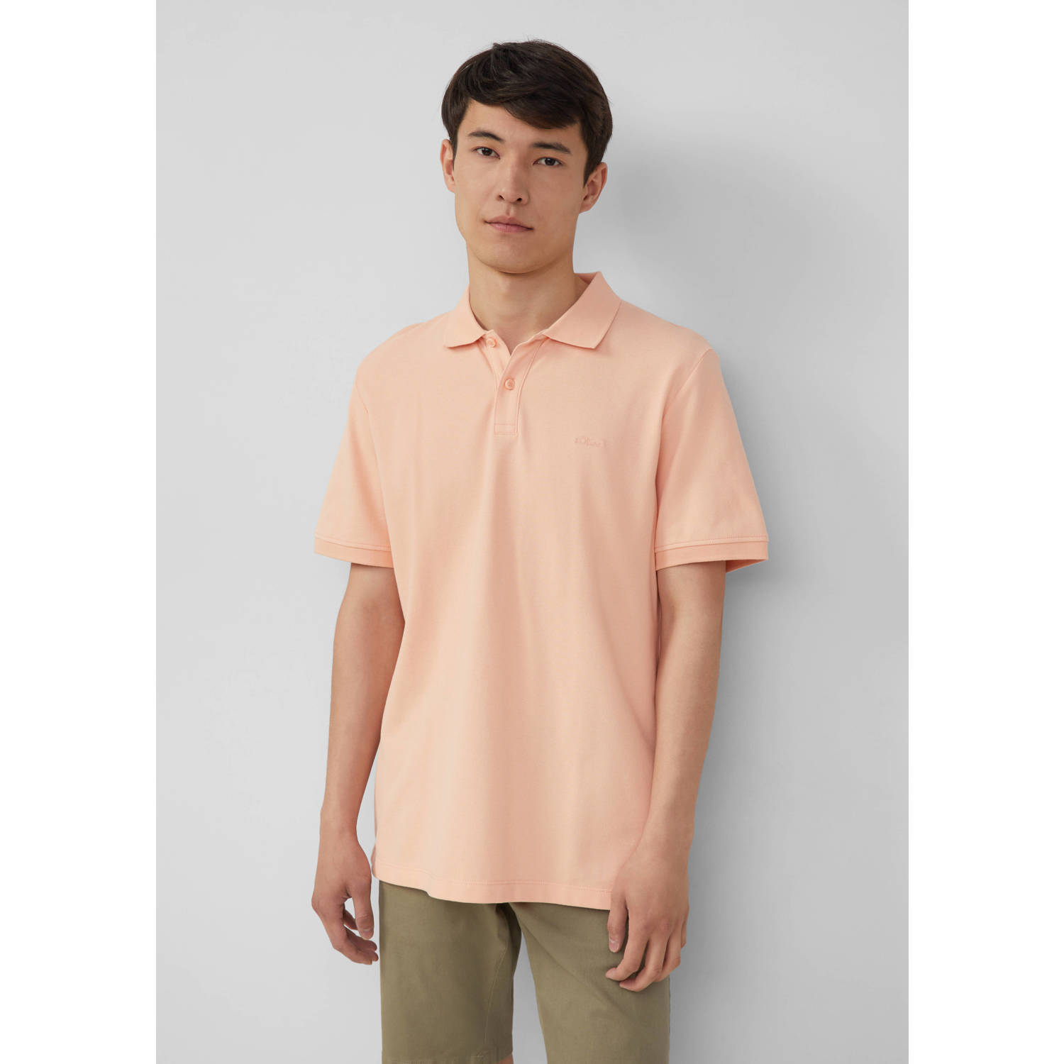 S.Oliver regular polo zalm