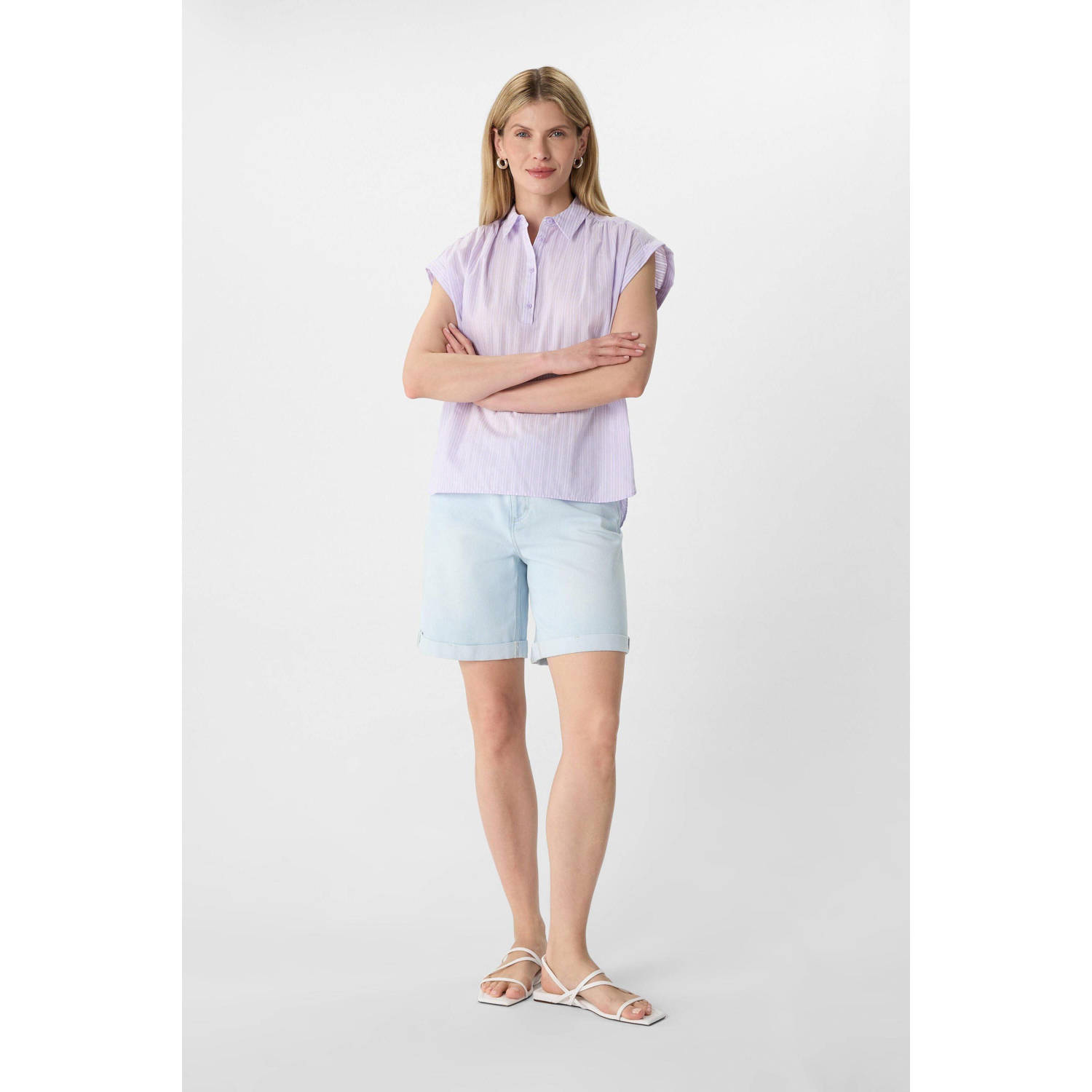 comma casual identity top lila
