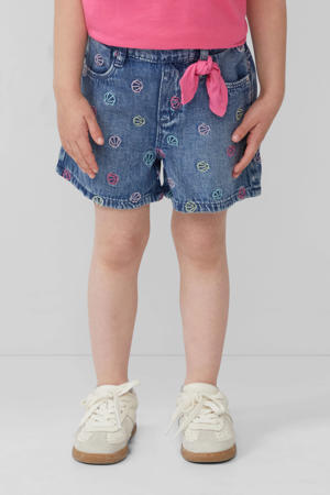 denim short medium blue denim