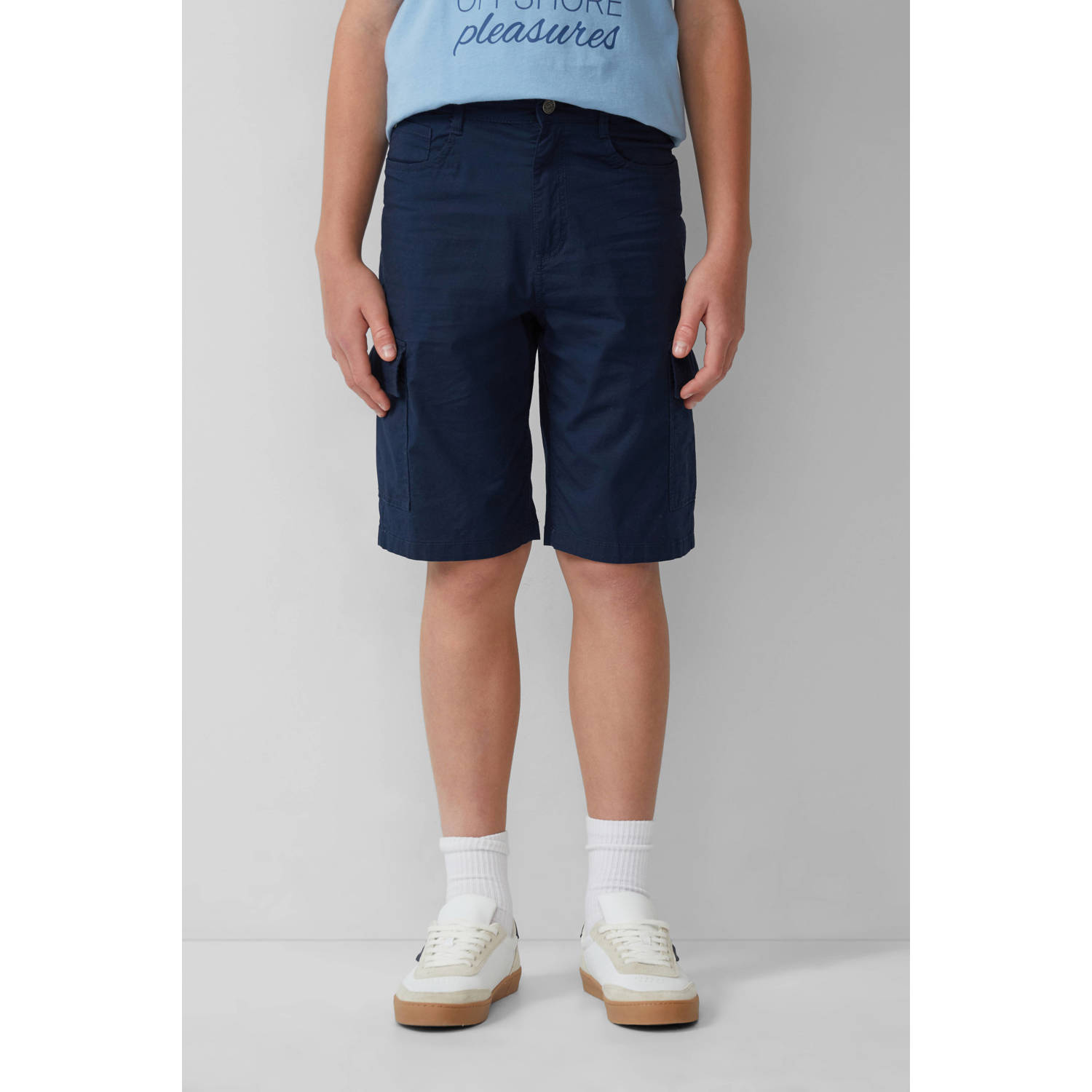 S.Oliver chino short donkerblauw