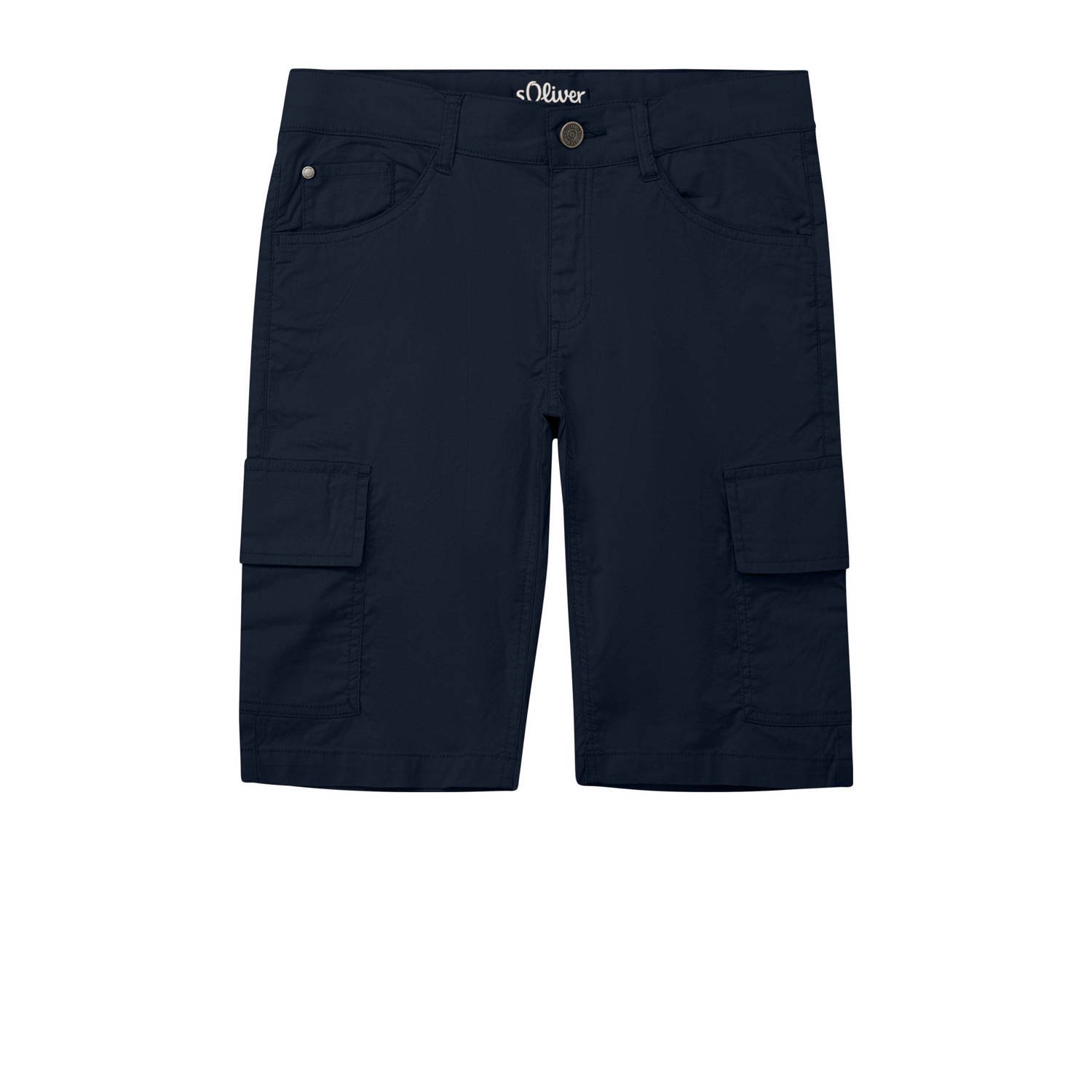 S.Oliver chino short donkerblauw