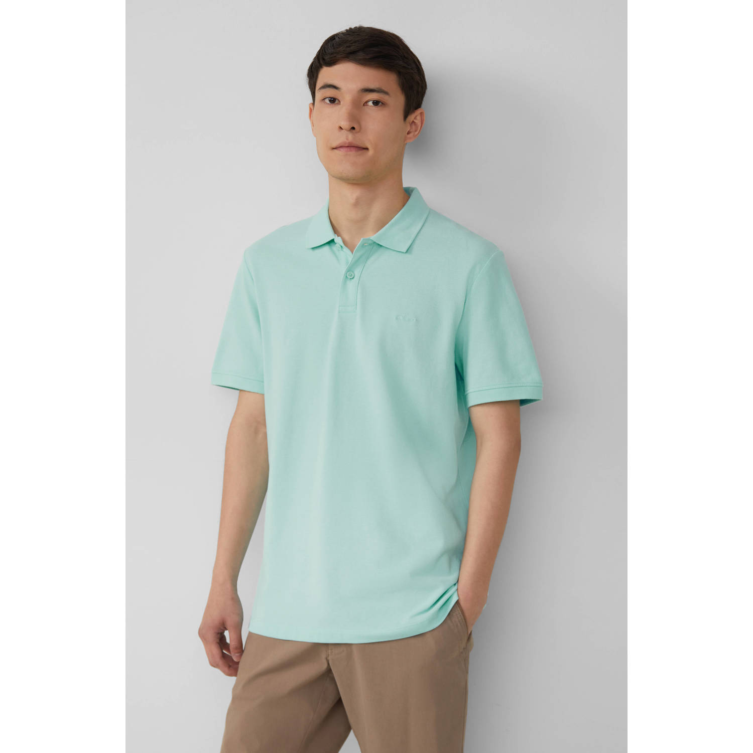 S.Oliver regular polo mintgroen