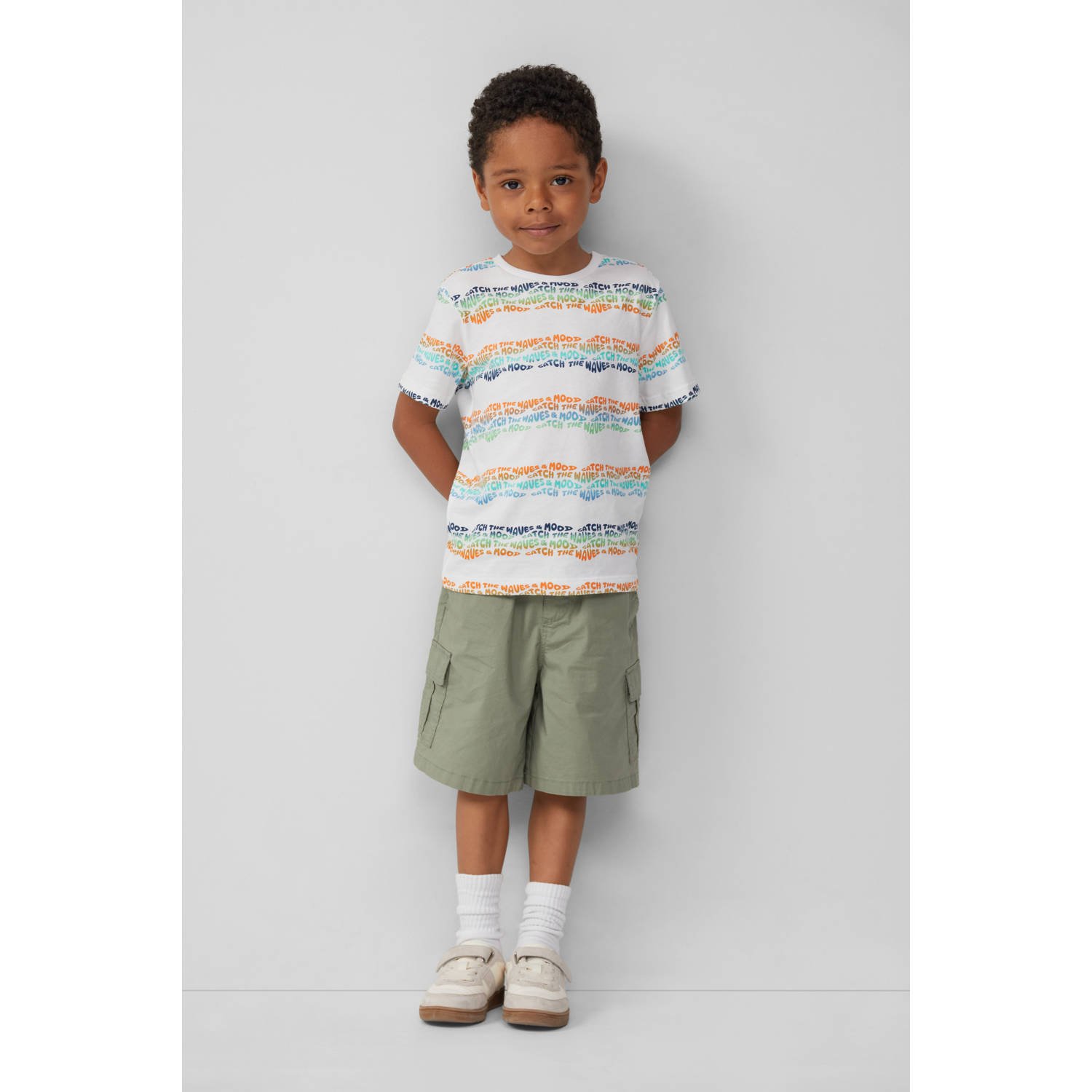 s.Oliver casual short olijfgroen