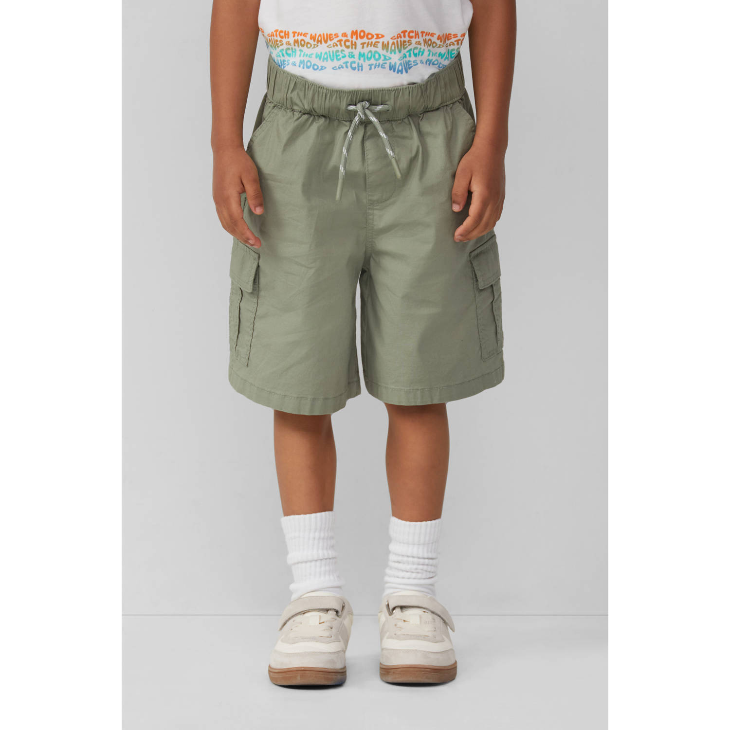 S.Oliver RED LABEL Loose fit bermuda's van katoenmix