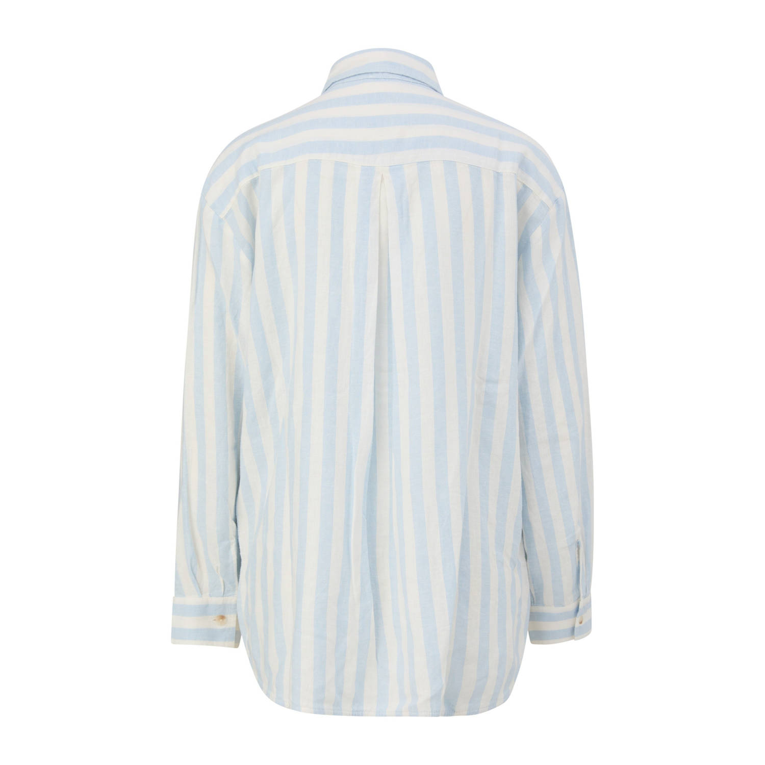 s.Oliver linnen blouse lichtblauw