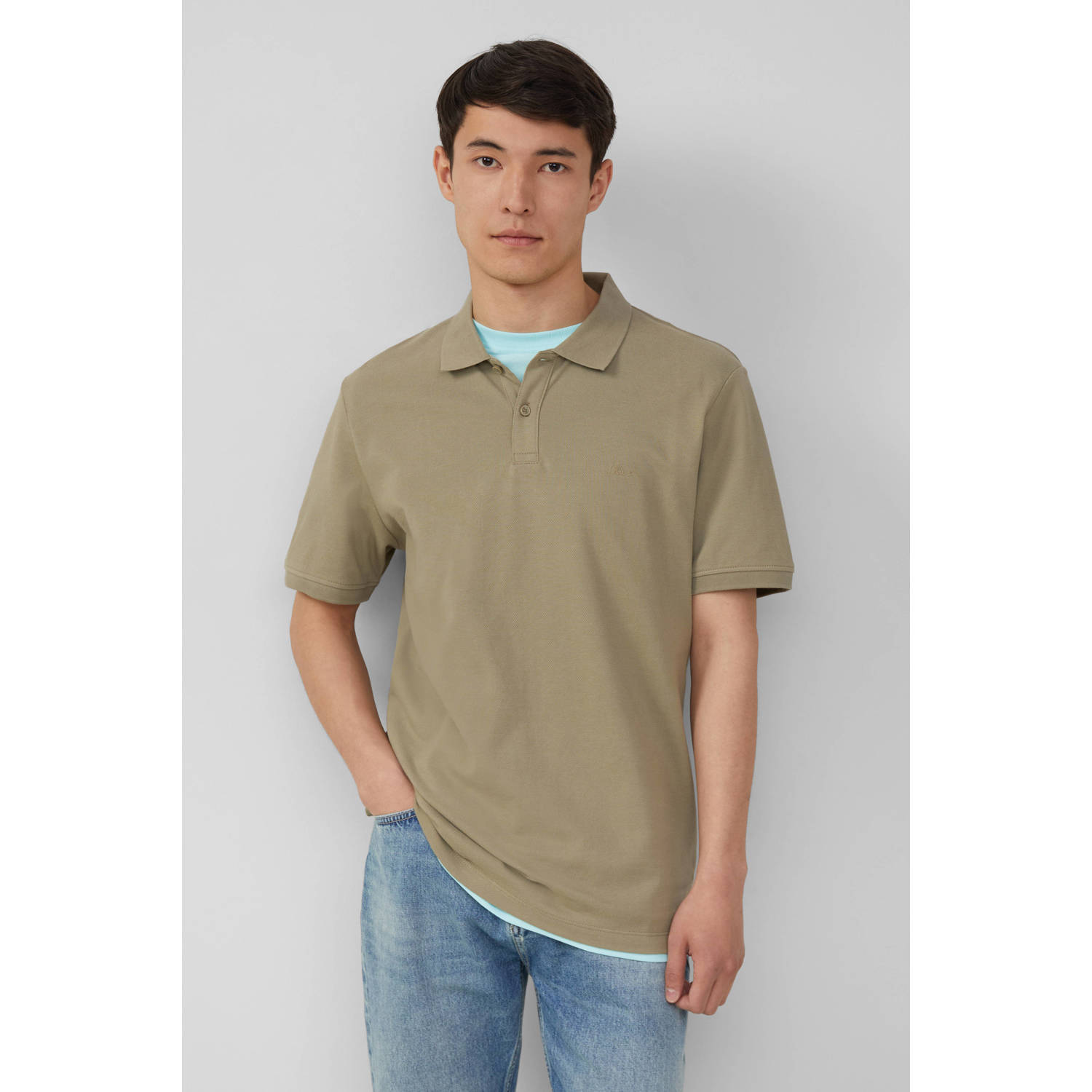 S.Oliver regular polo groen
