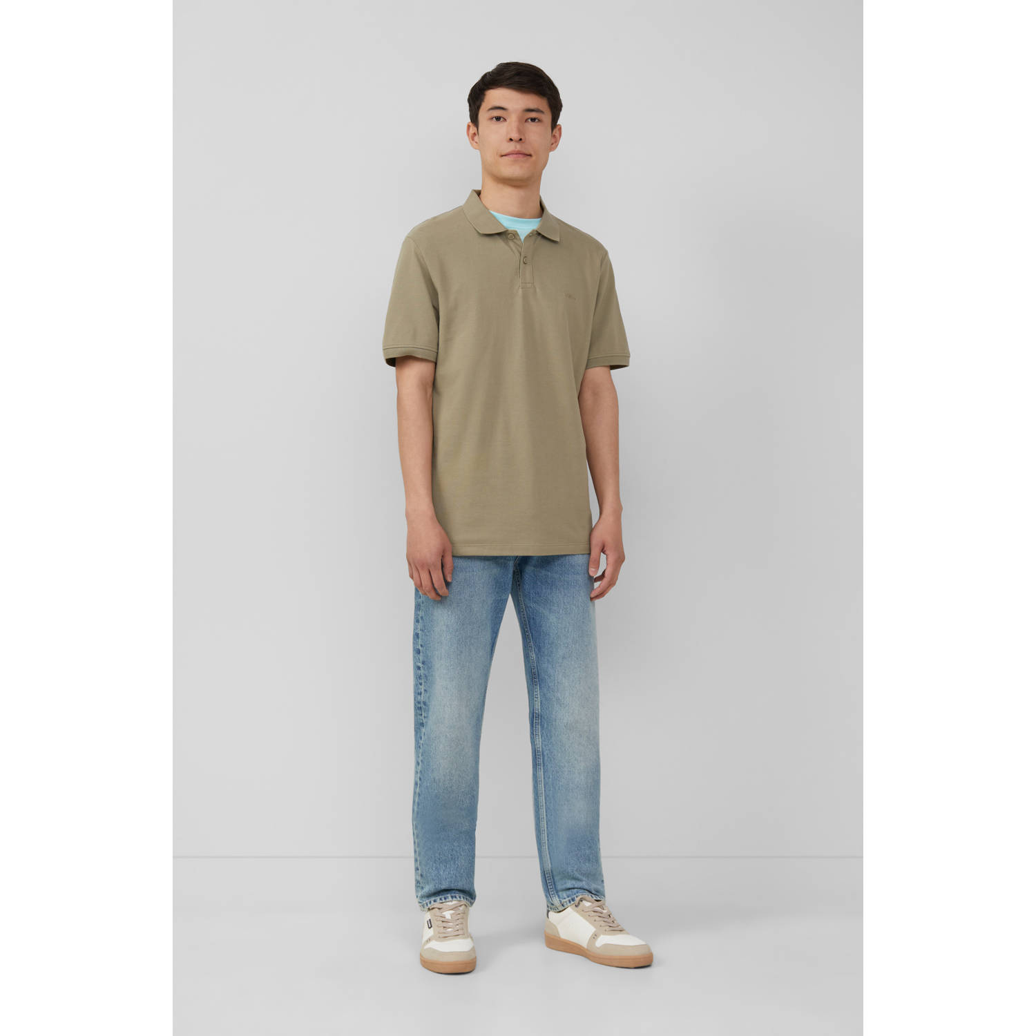s.Oliver regular polo groen