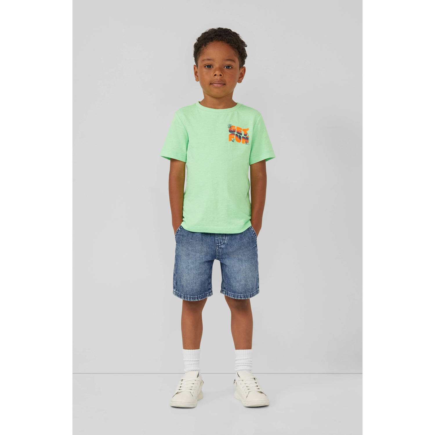 s.Oliver denim short medium blue denim