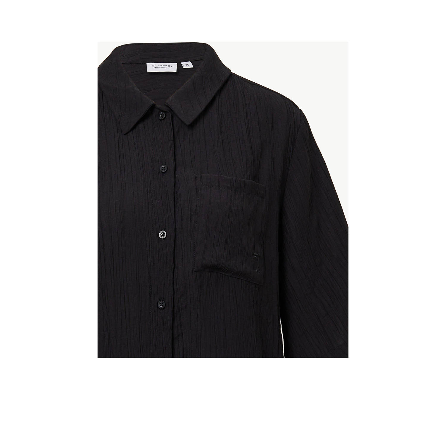 comma casual identity blouse zwart