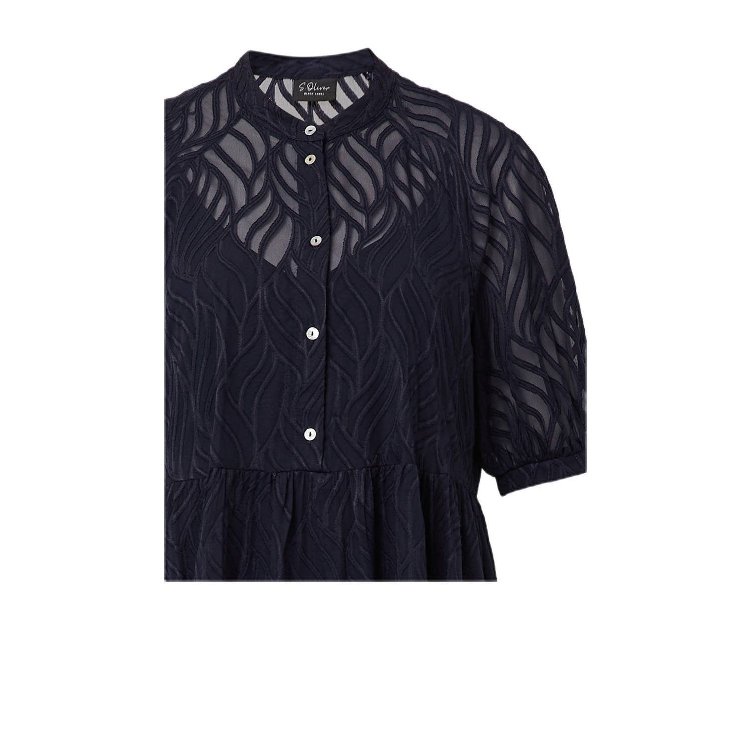 s.Oliver BLACK LABEL midi jurk marine