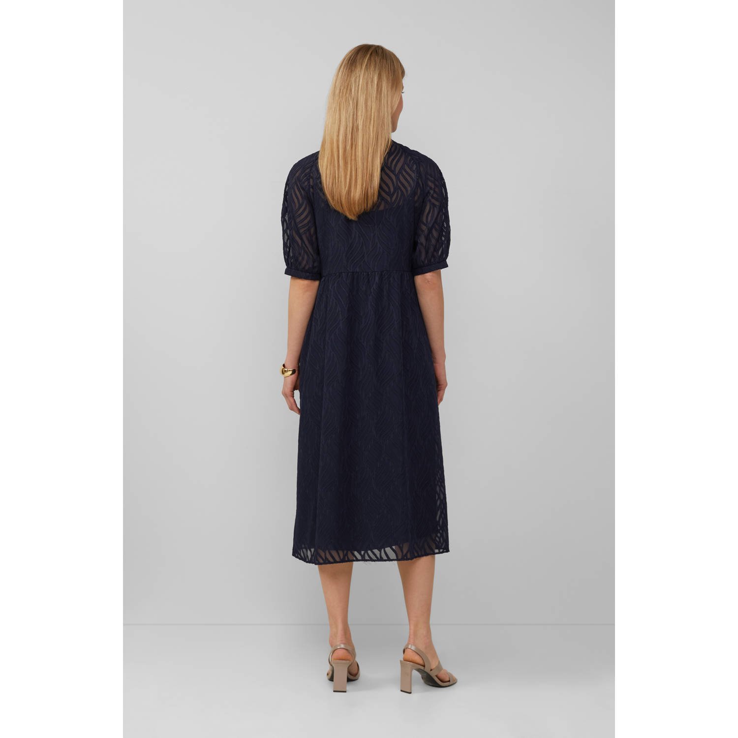 s.Oliver BLACK LABEL midi jurk marine